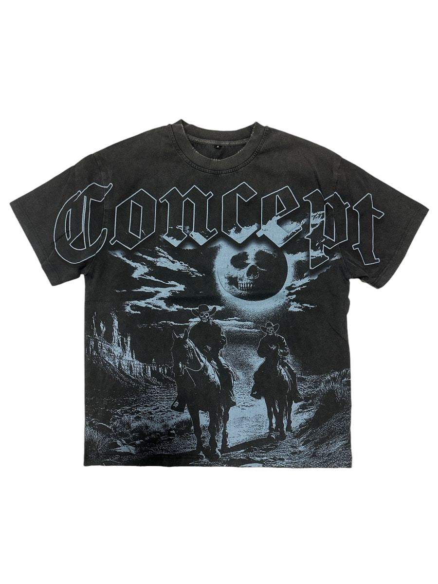SYN Fear No Evil T-Shirt Black Wash 019