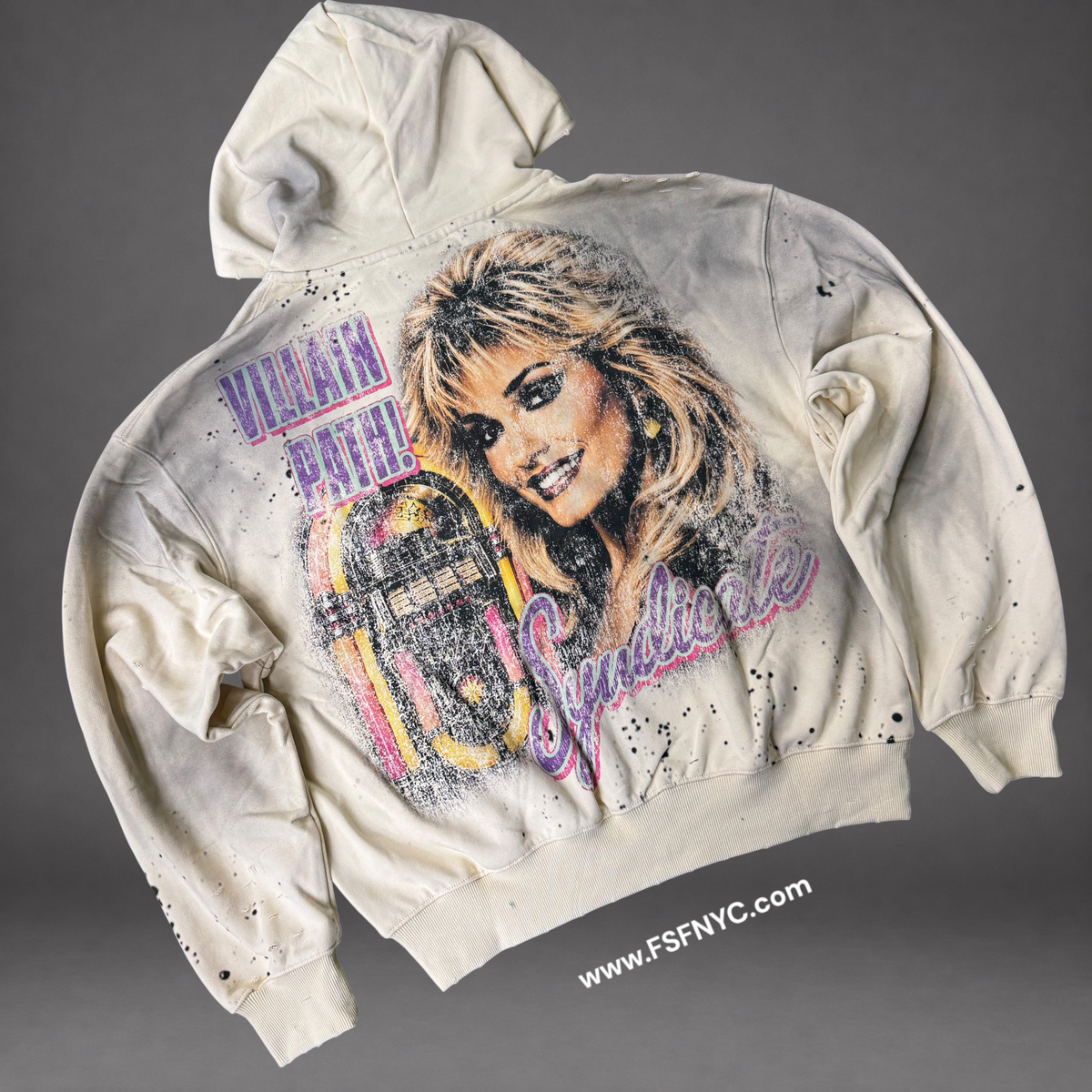 SYN - Villian Zip Up Hoodie - Beige