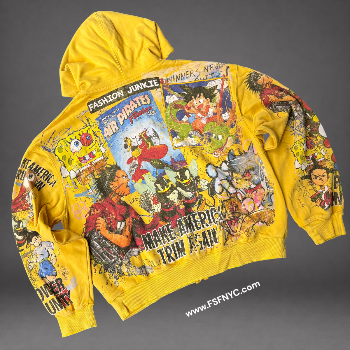 SYN - Unity 2 Zip Up Hoodie - Yellow