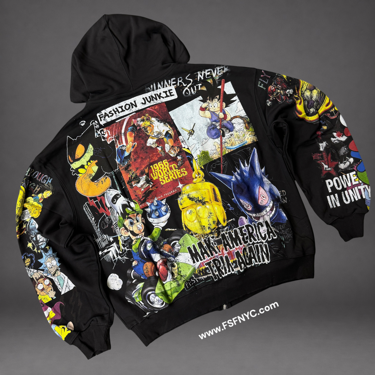 SYN - Unity Zip Up Hoodie - Black