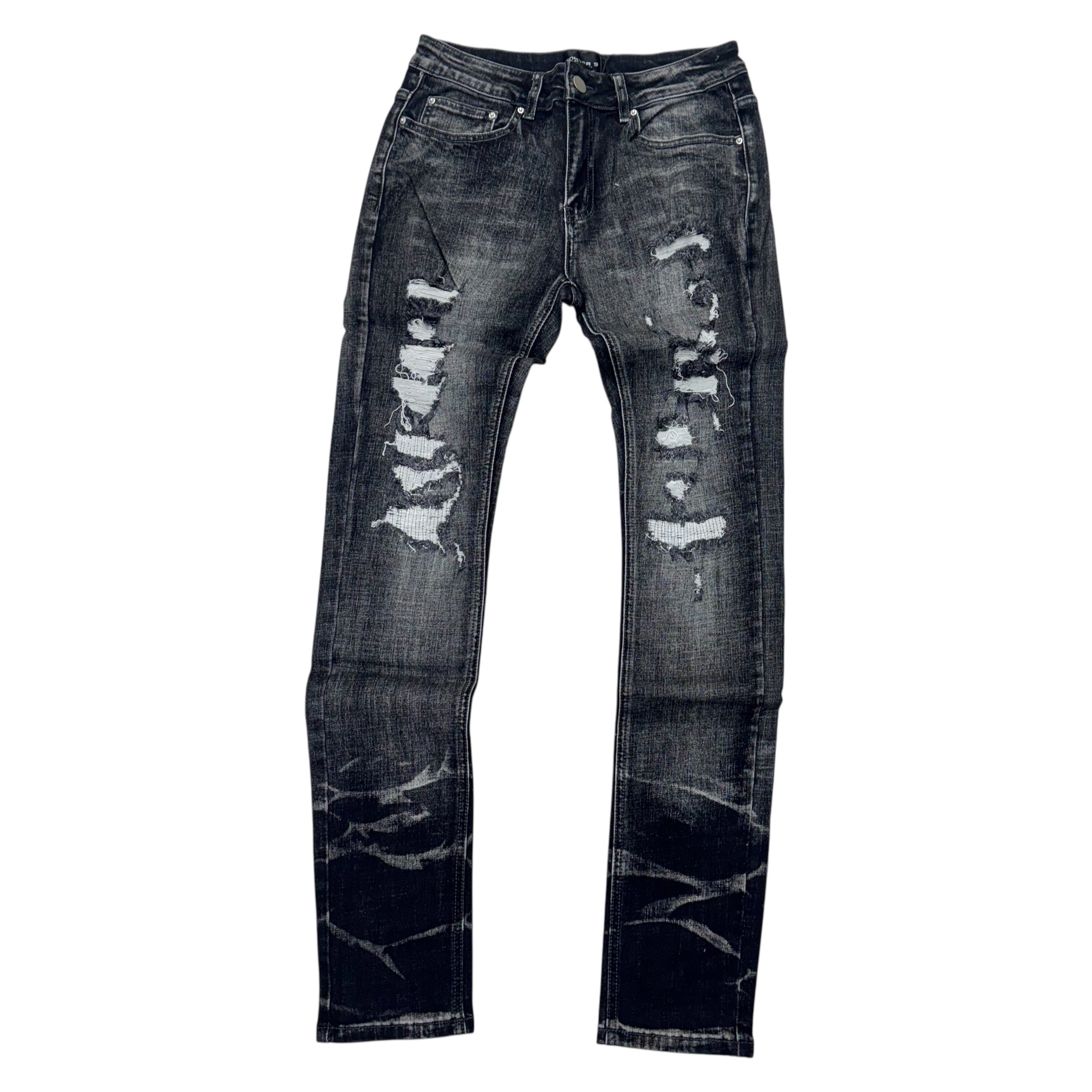 Cooper Distress Skinny Jeans Grey Wash 2450102
