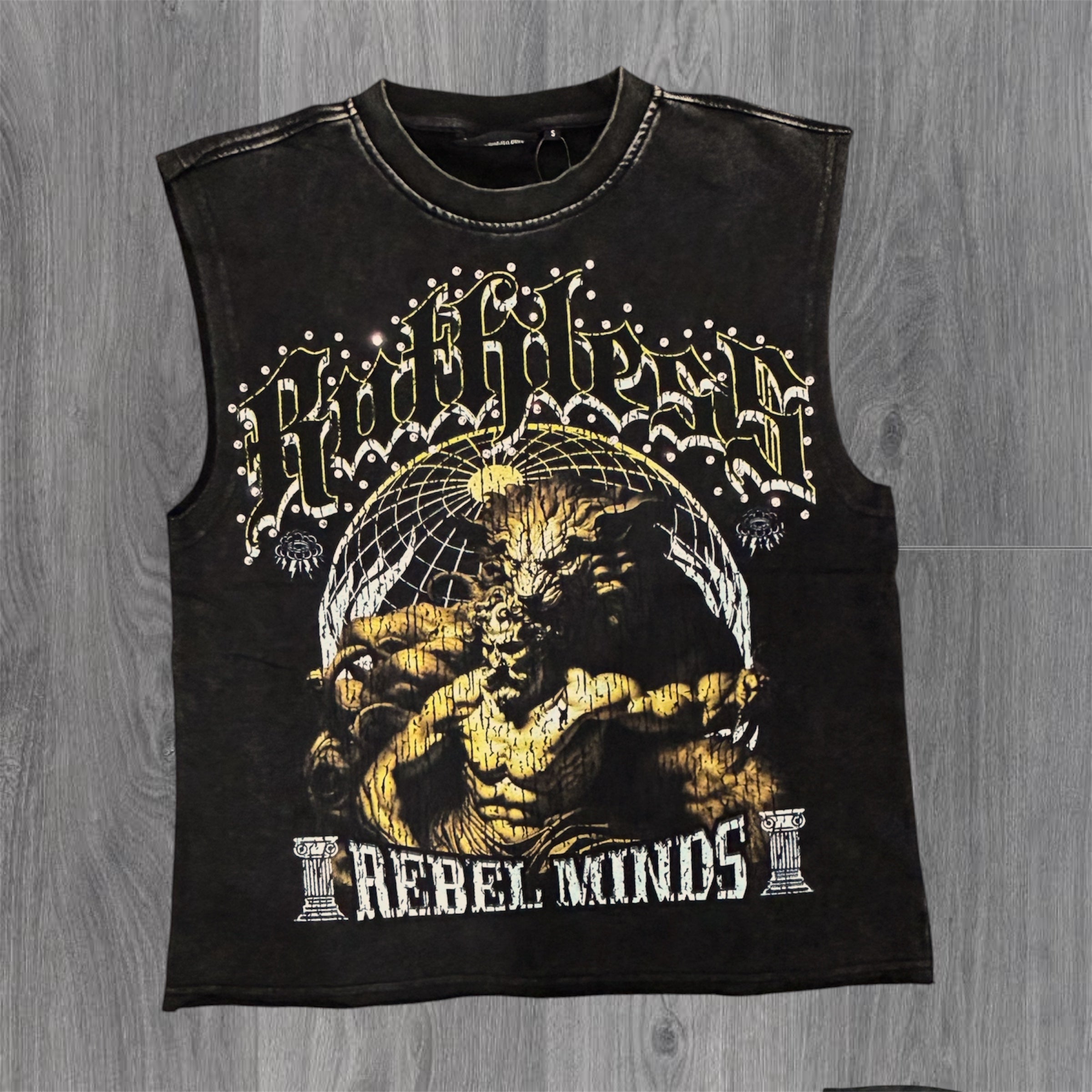 Ruthless Sleeveless Tee - Black - 11020