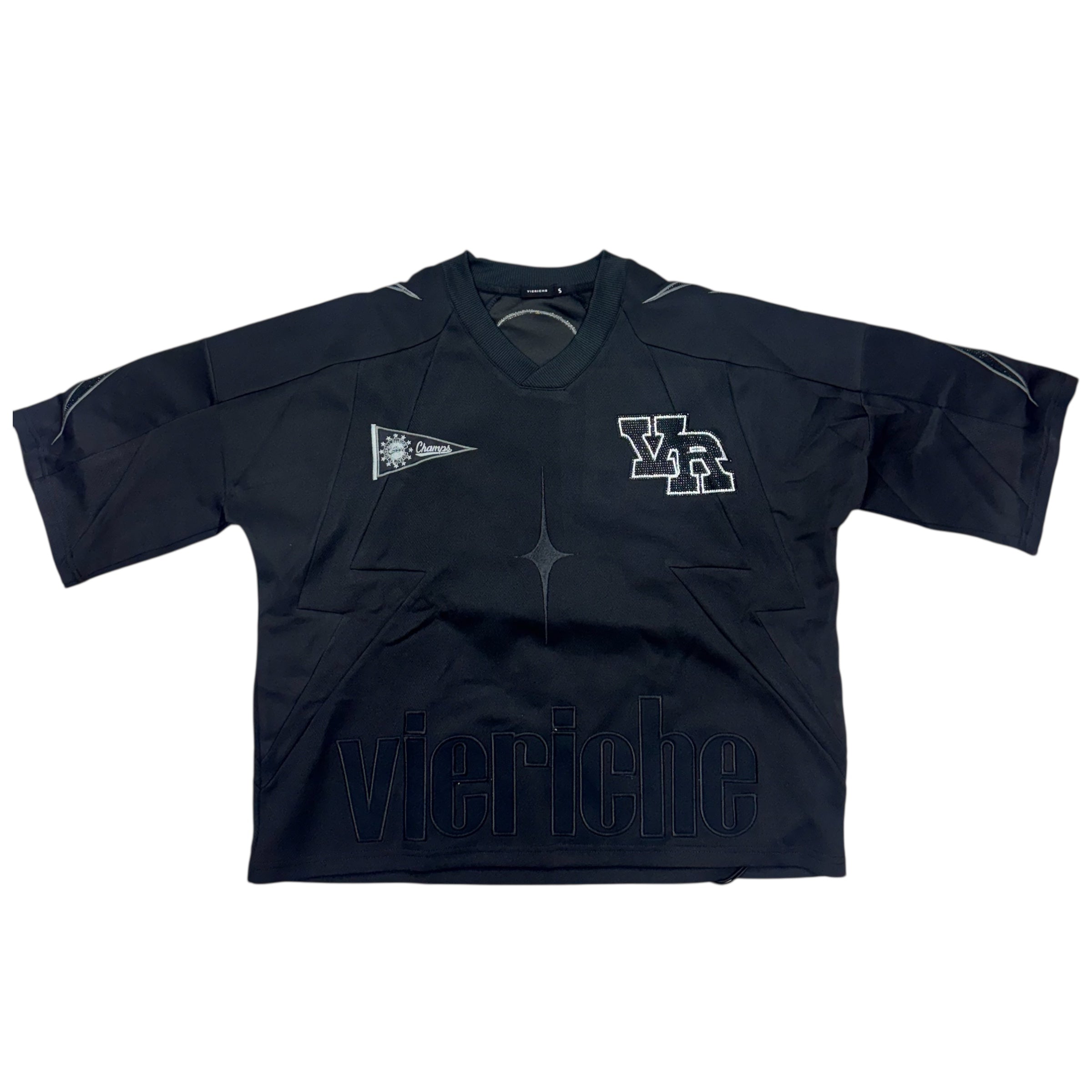 VR Rhinestone Pep Rally Jersey Black 1353
