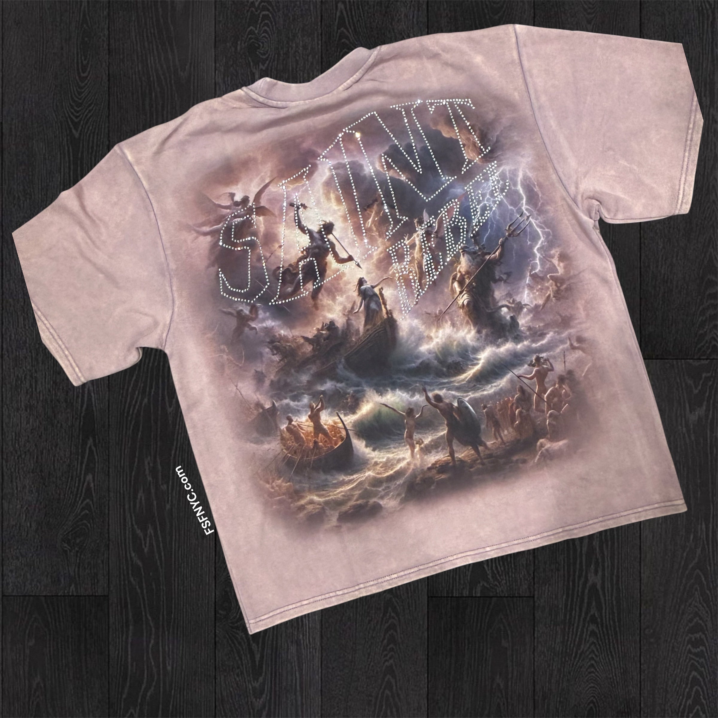 Sinister Crystal T-shirt - Sage Pink - 11178