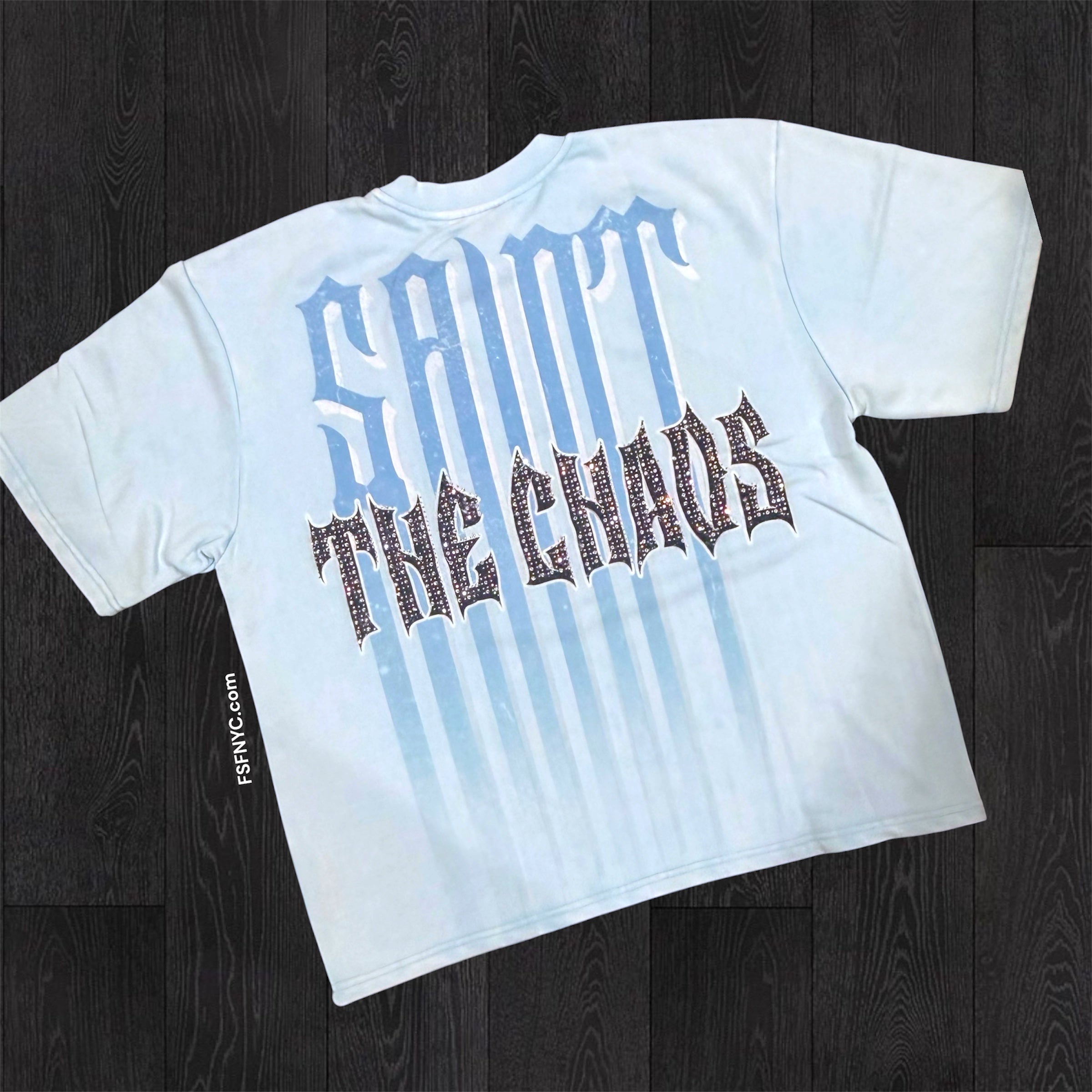 Withered Petals T-shirt - Lt Blue - 11132