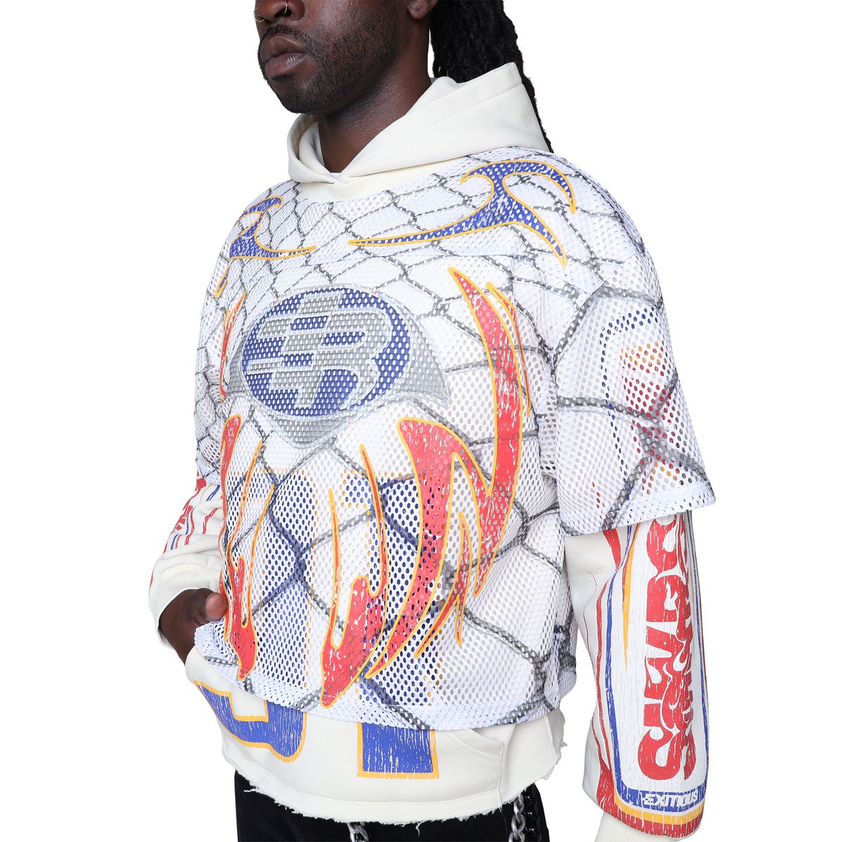 Rise - Field 2 Layer Hoodie - Ecru - 25559