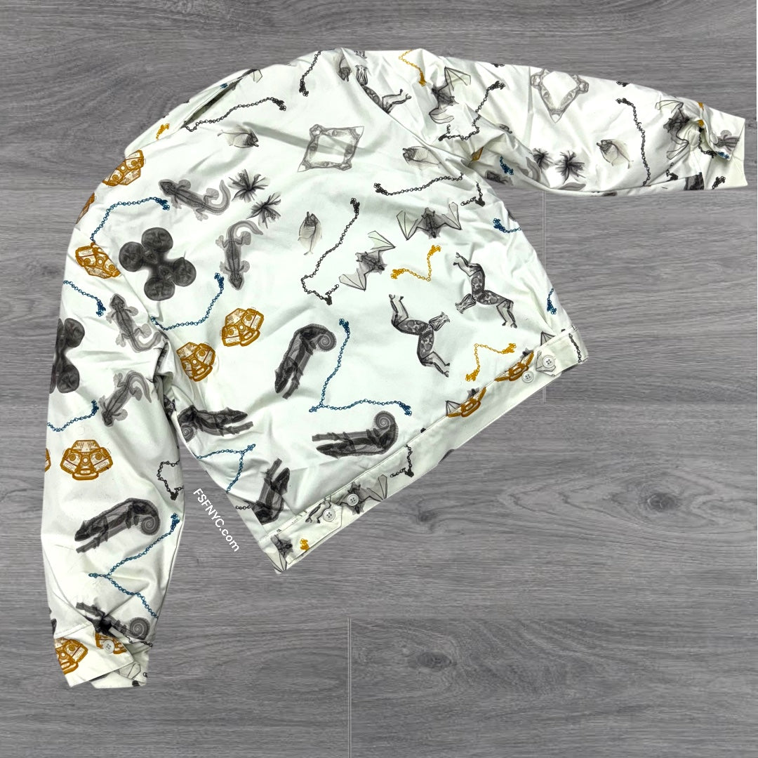LM Graphic Bomber jacket Cream lmj106