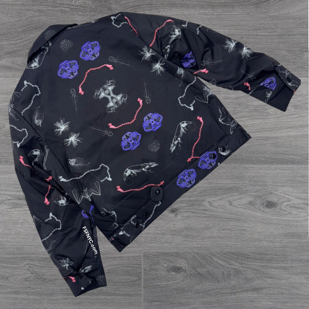 LM Graphic Bomber jacket Black lmj106