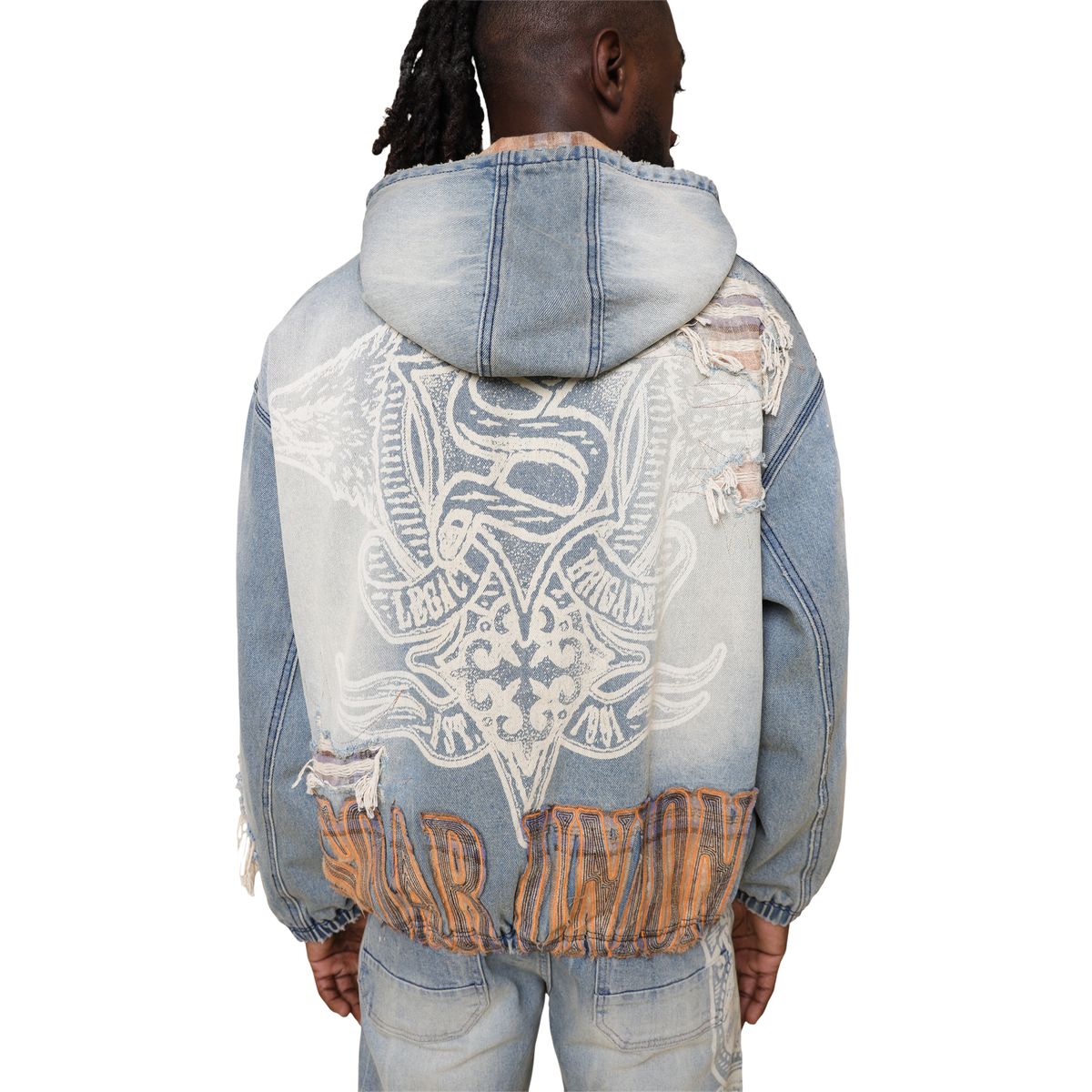 Rise - Denim Bomber Jacket - Mnich - JJ25644