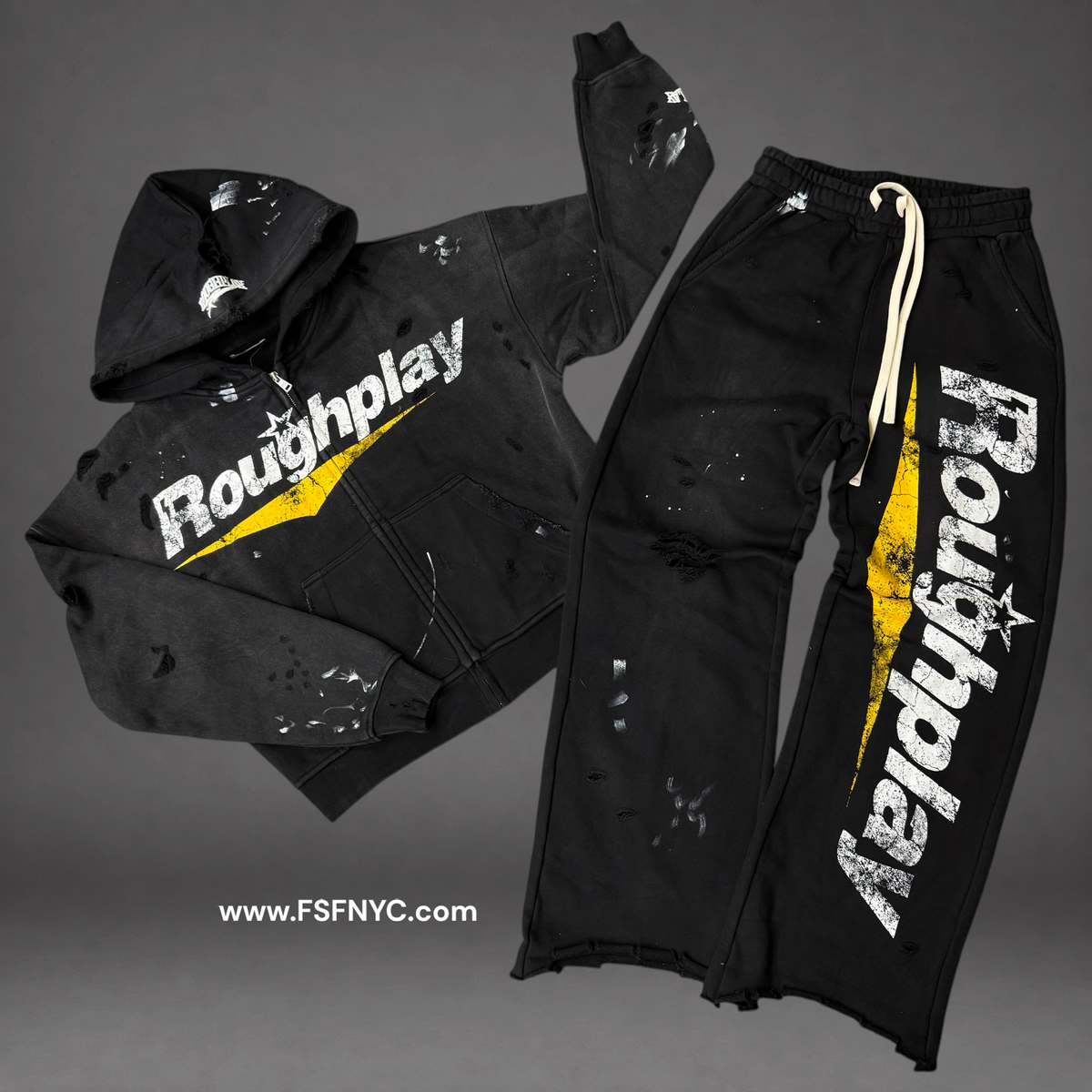 Rough Play - Straight Leg Set - Black/Yellow