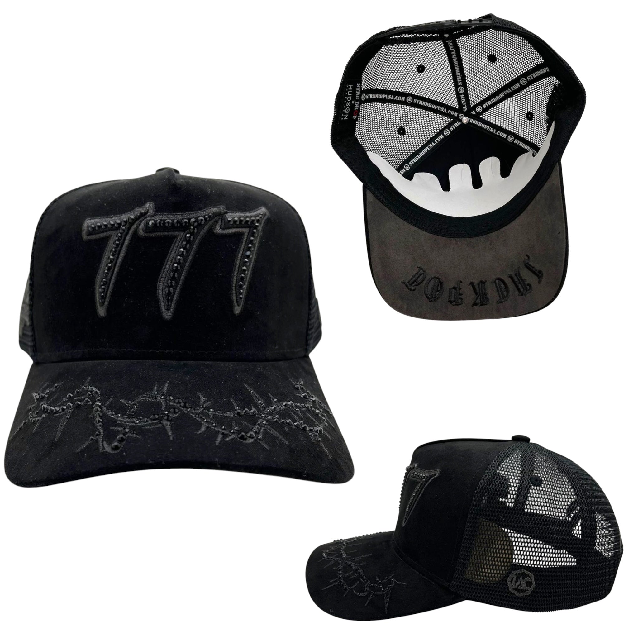 Hudson - “Chains” 777 Trucker hat - Triple Black V2