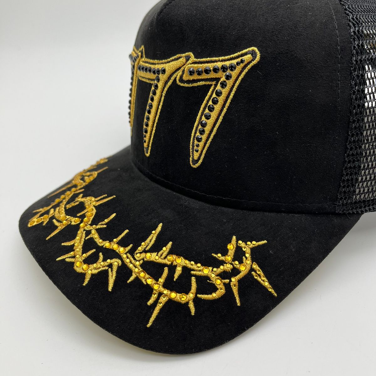 HDSN - “Chains” 777 Trucker hat - Black/Gold V2