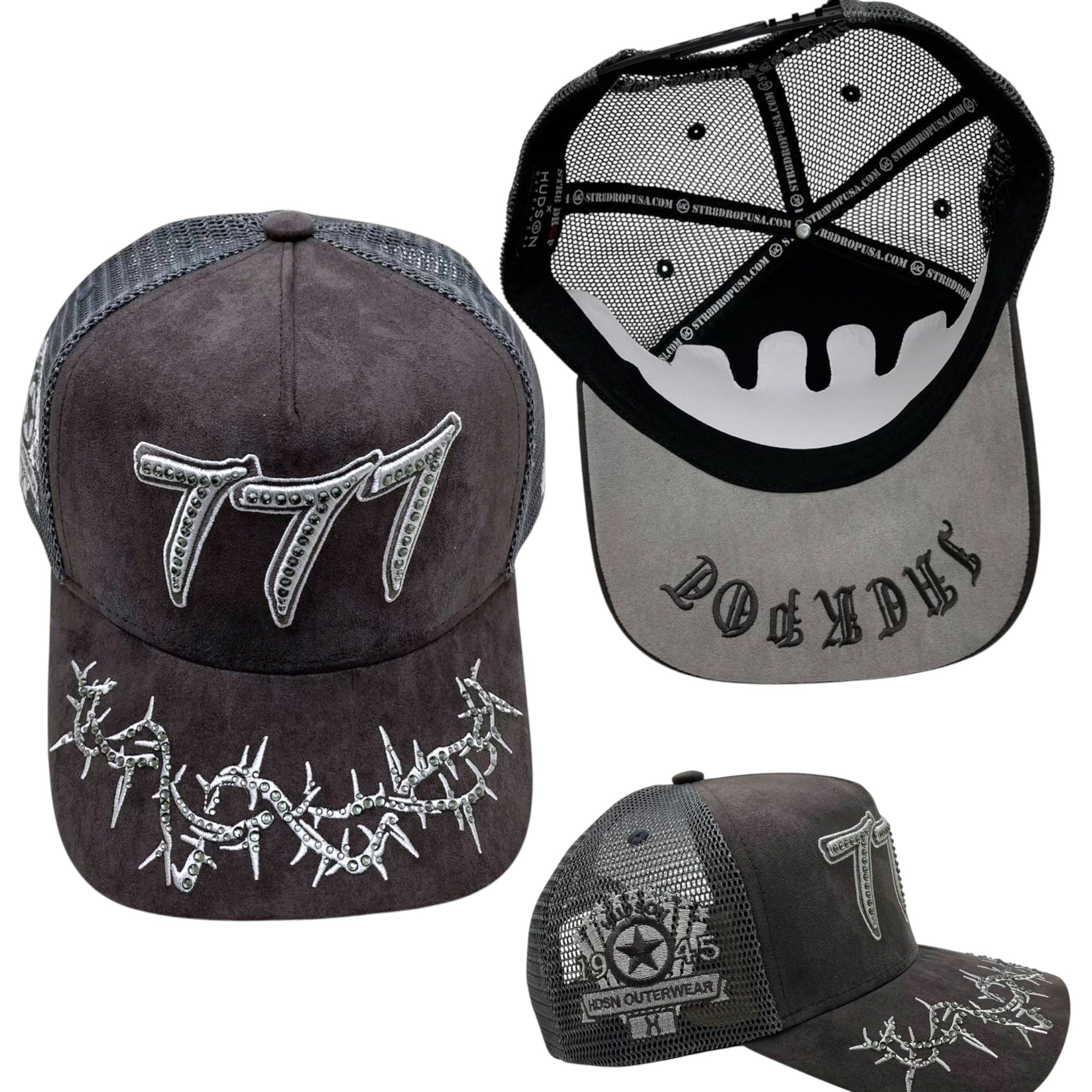 Hudson - “Chains” 777 Trucker hat - Grey V2