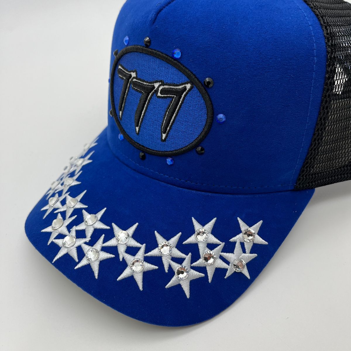 HDSN - Star 777 Trucker hat - Royal Blue V1