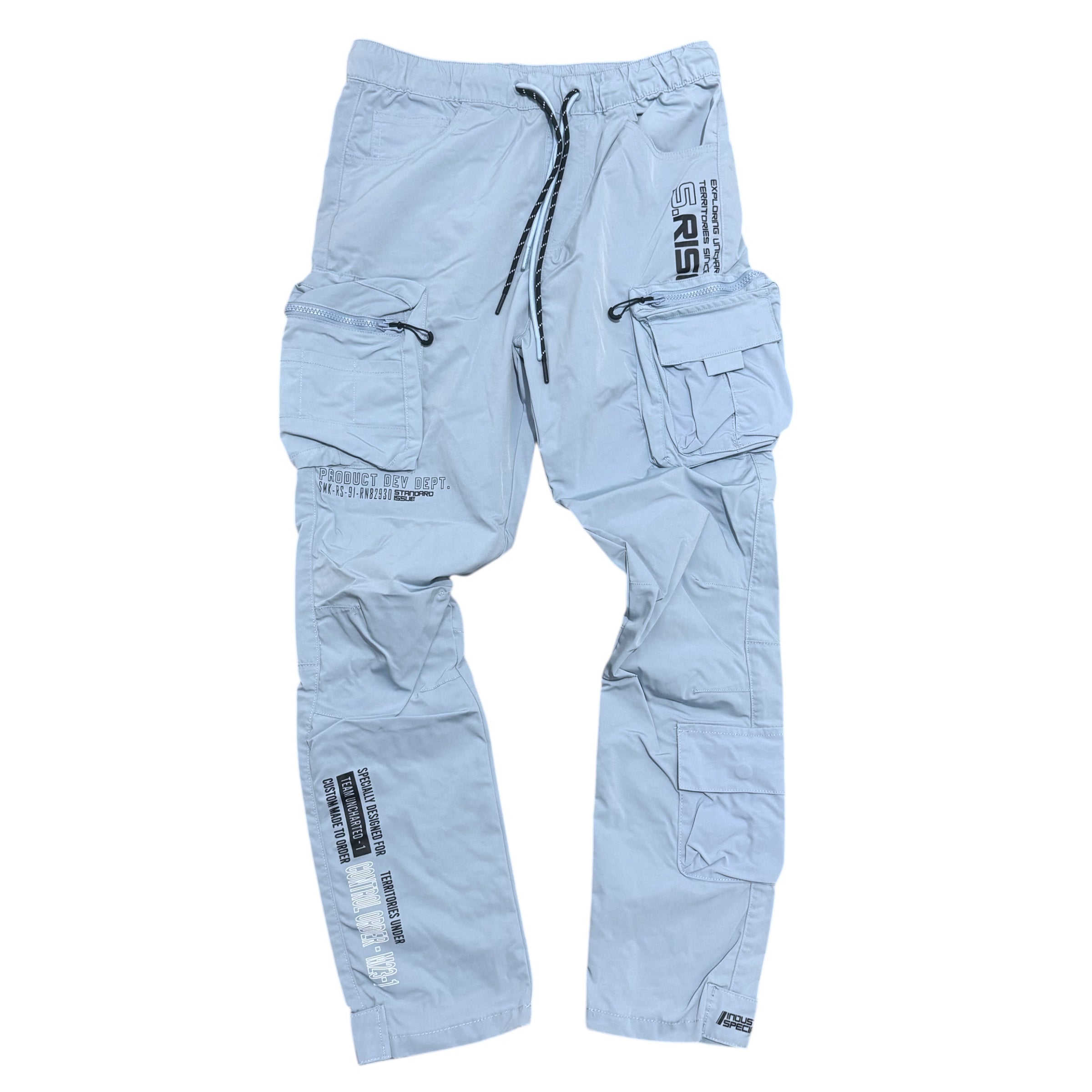 Rise Utility Nylon Cargo Pants - pale Blue - WP25582