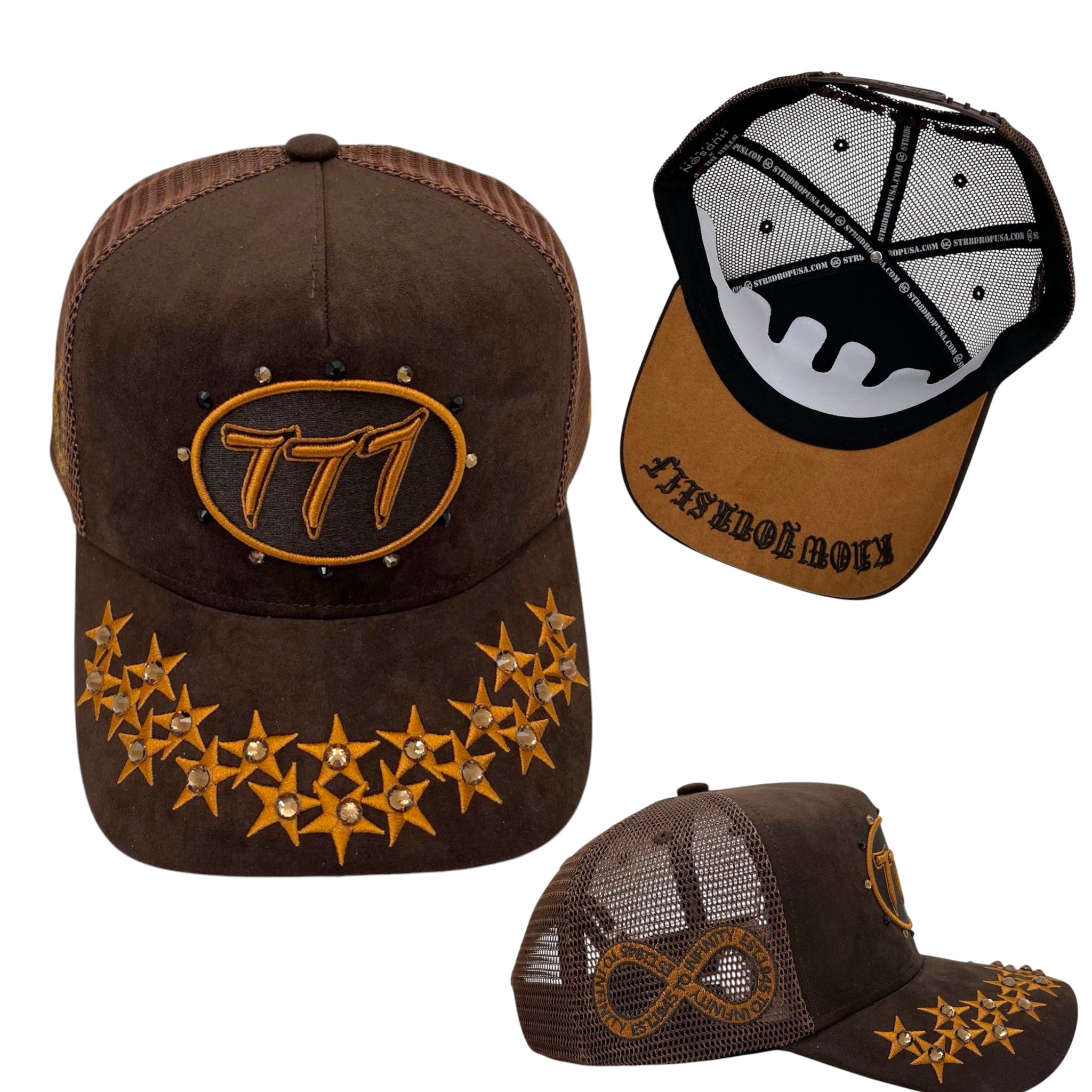 Hudson - “Stars” 777Trucker hat - Brown V1
