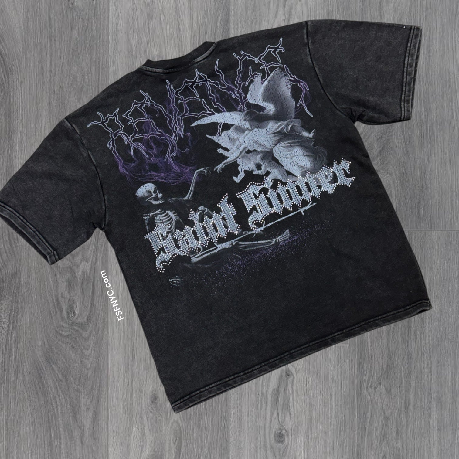 Redemption Rhinestone T-shirt - Black - 11130
