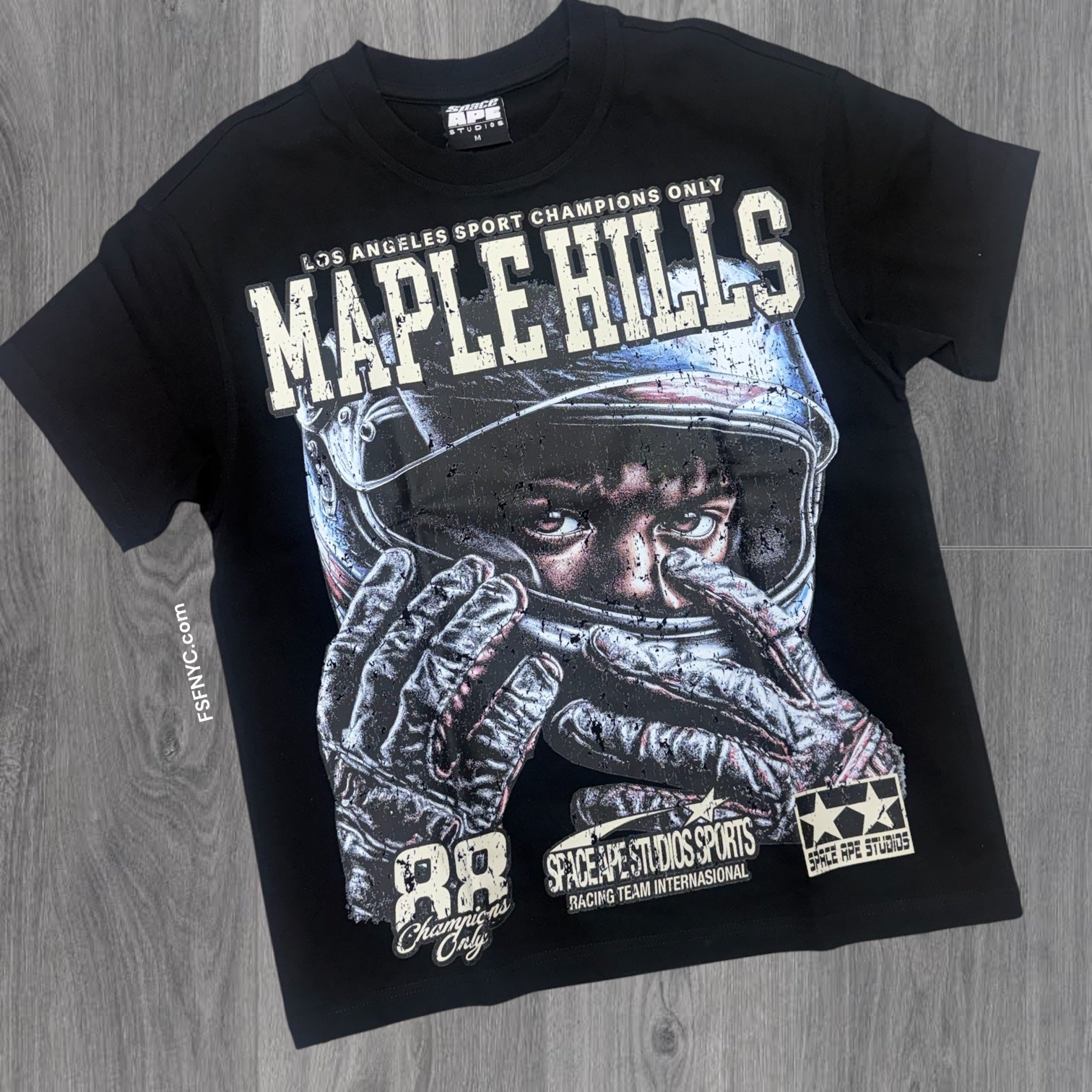 Space - Champion T-shirt - Black - TS13