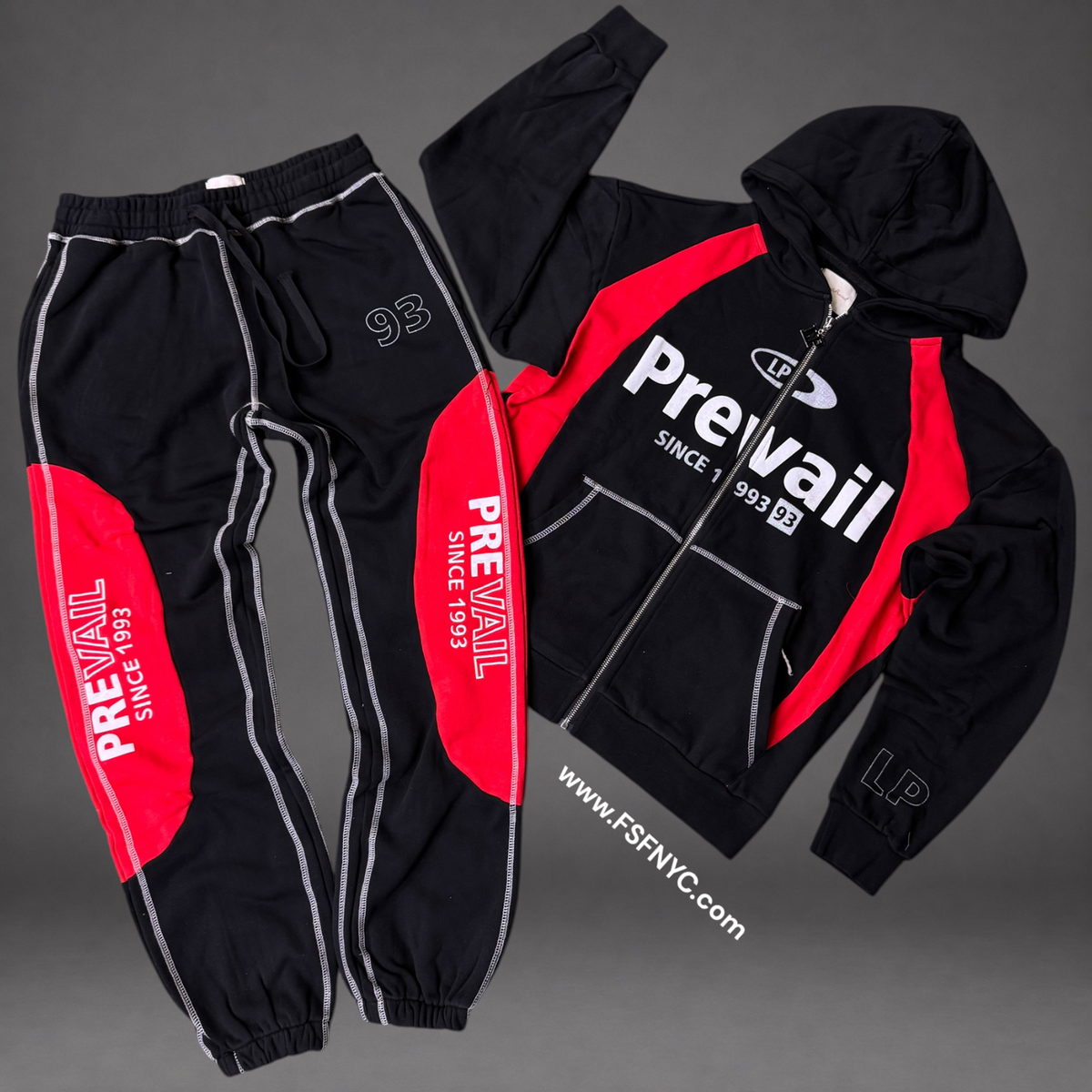 Prevail - Since 1993 Sweat Suit - Black/Red
