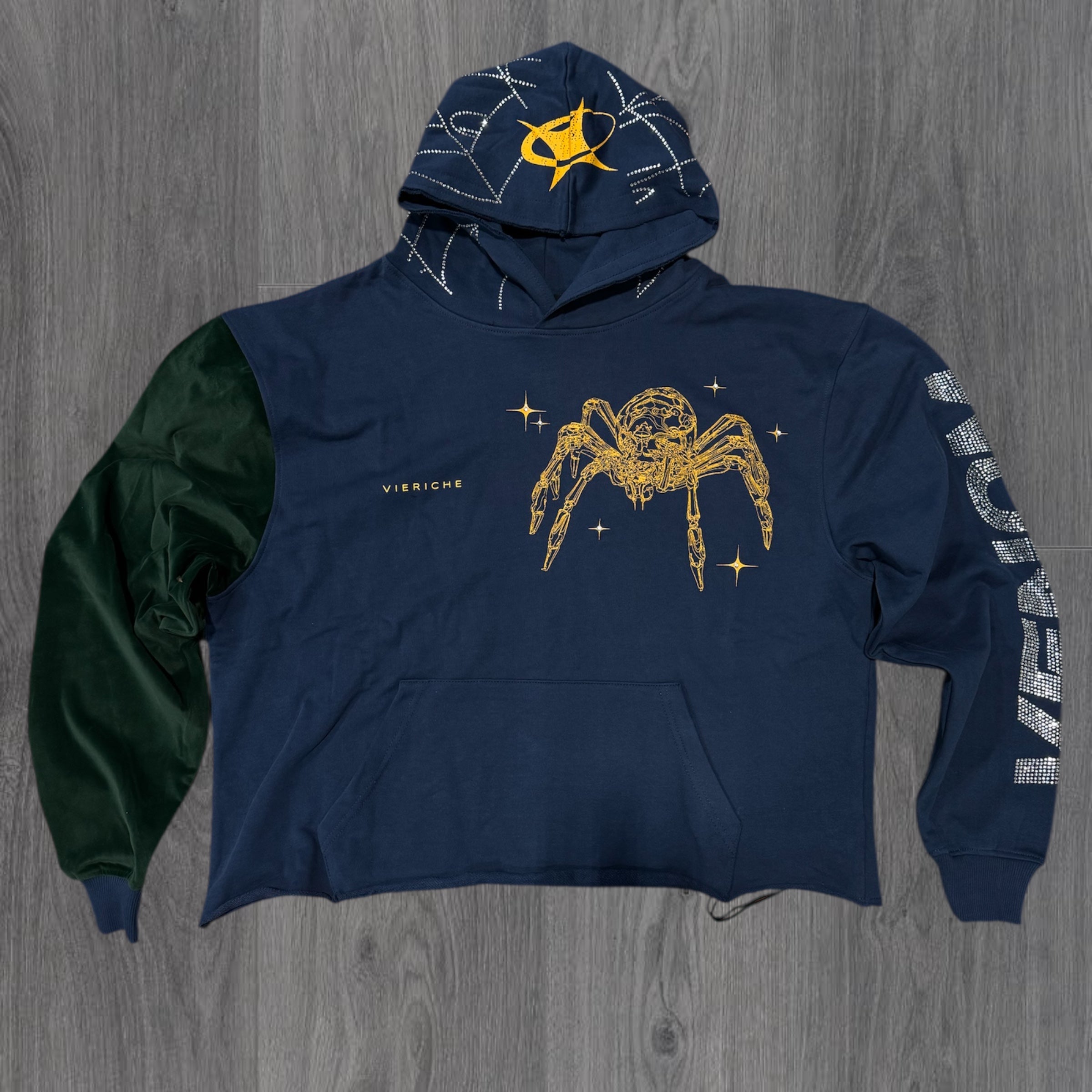 VR - Venom Biker Hoodie - Navy - VR1052