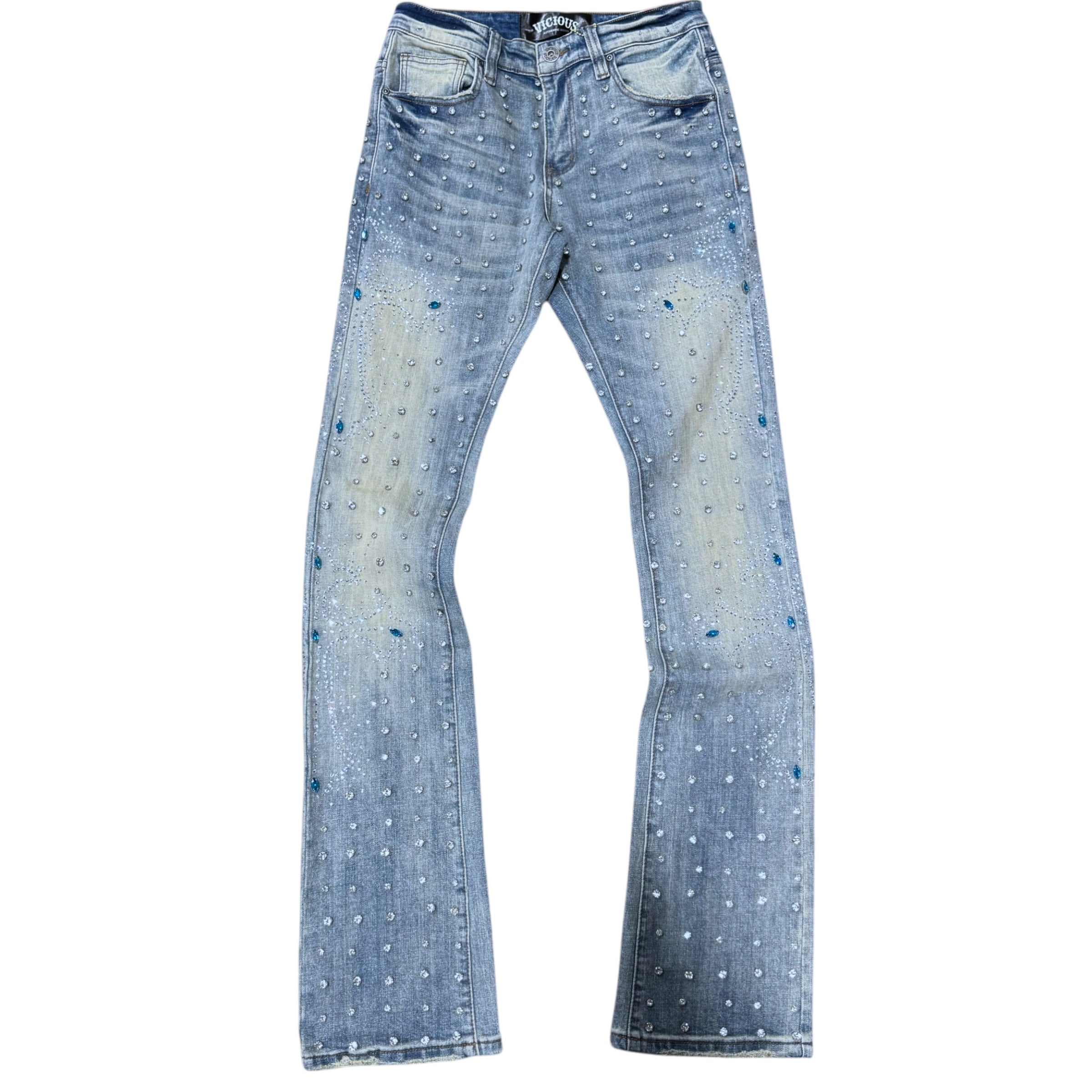 Vicious- Flare Crystal Denim - L.Acid - VC924