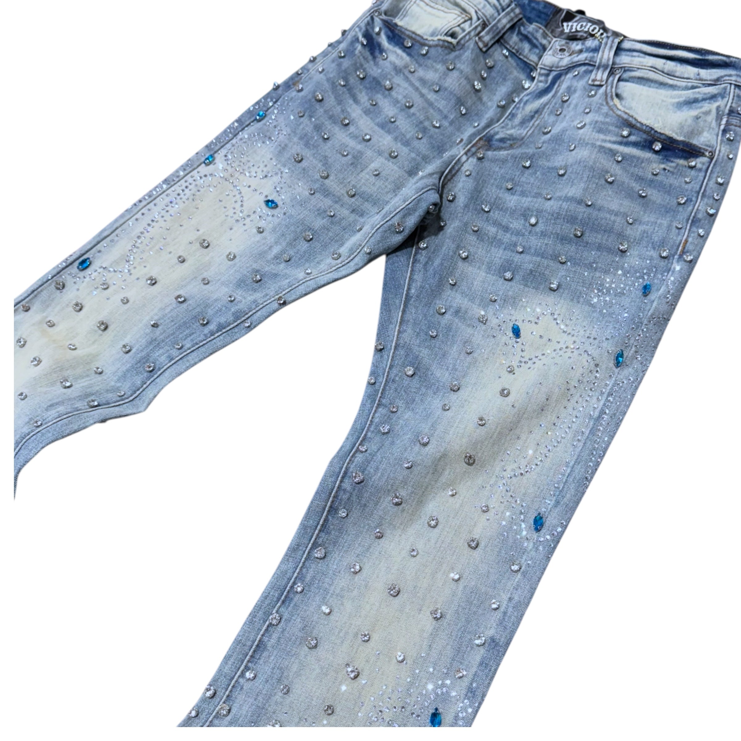 Vicious- Flare Crystal Denim - L.Acid - VC924
