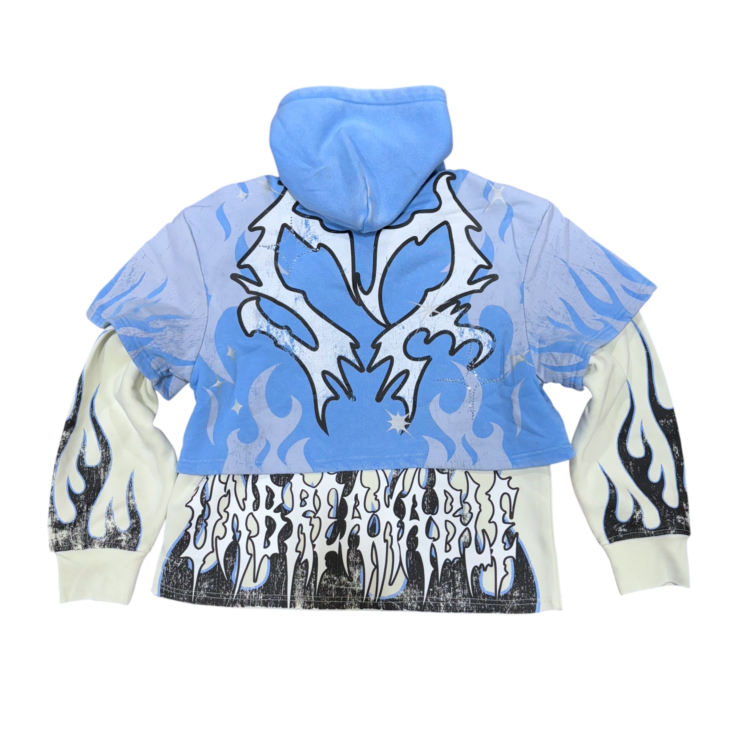 Rise - Double Hoodie Flames - Car.Blue - 25617
