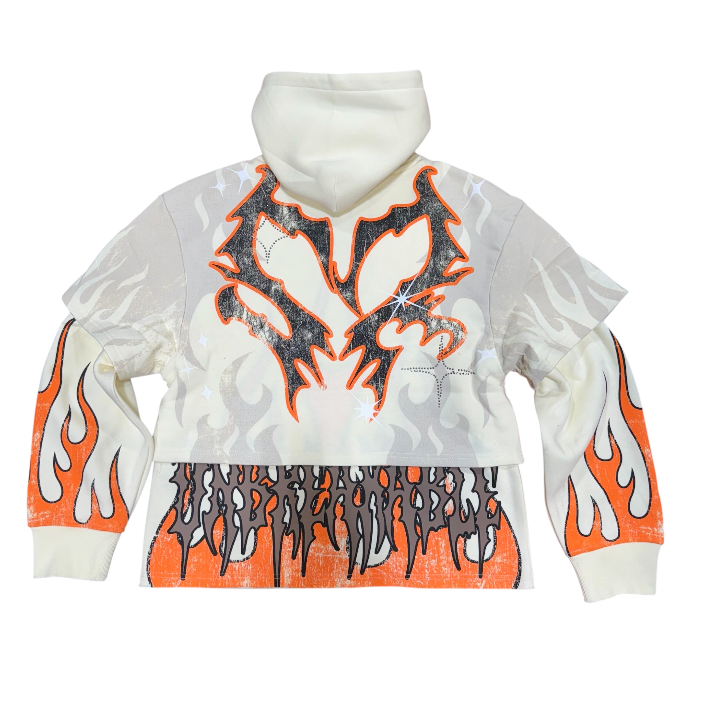 Rise - Double Hoodie Flame - Orange - 25617