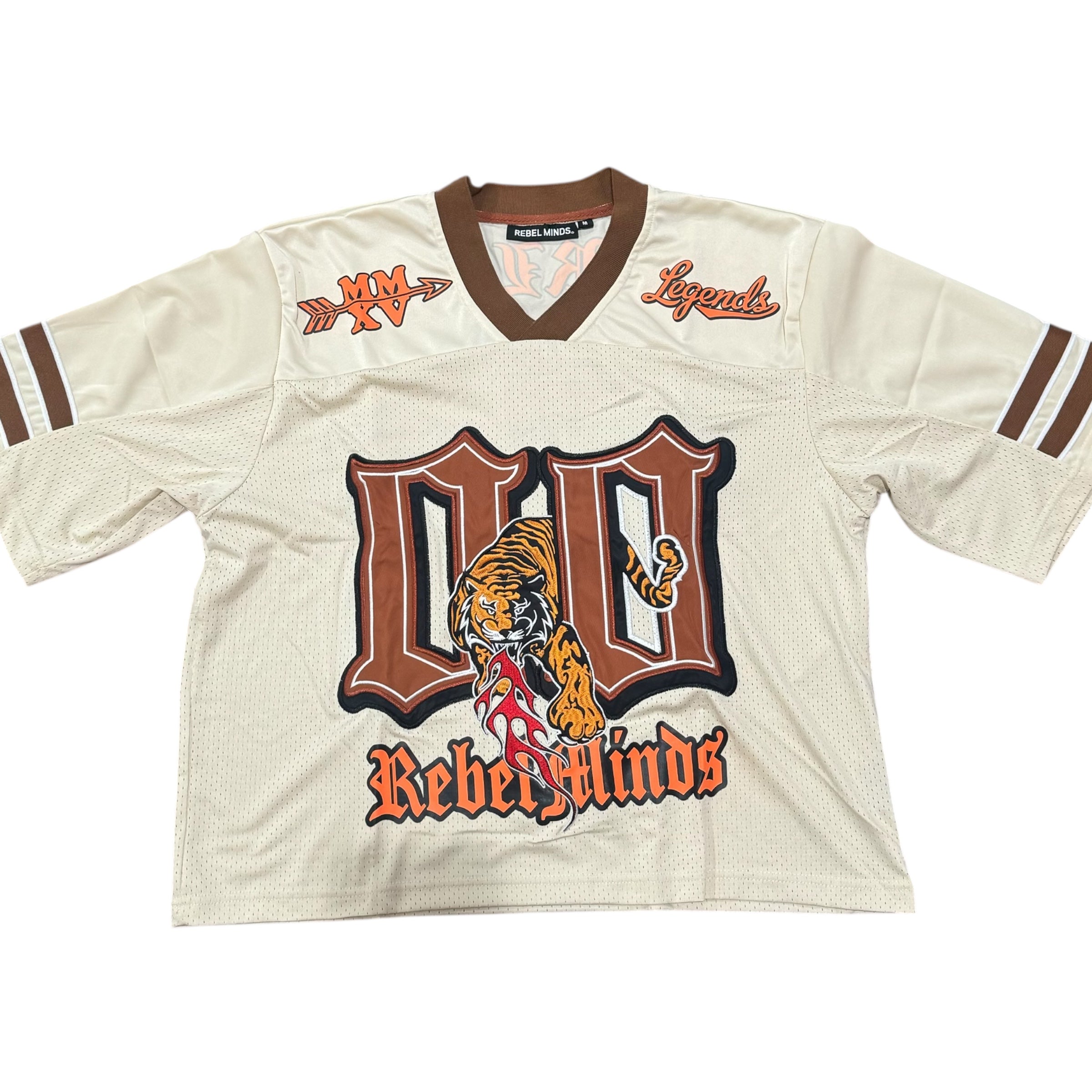 Rebel Fearless Football Short-Cut Jersey Cream 154 954 M