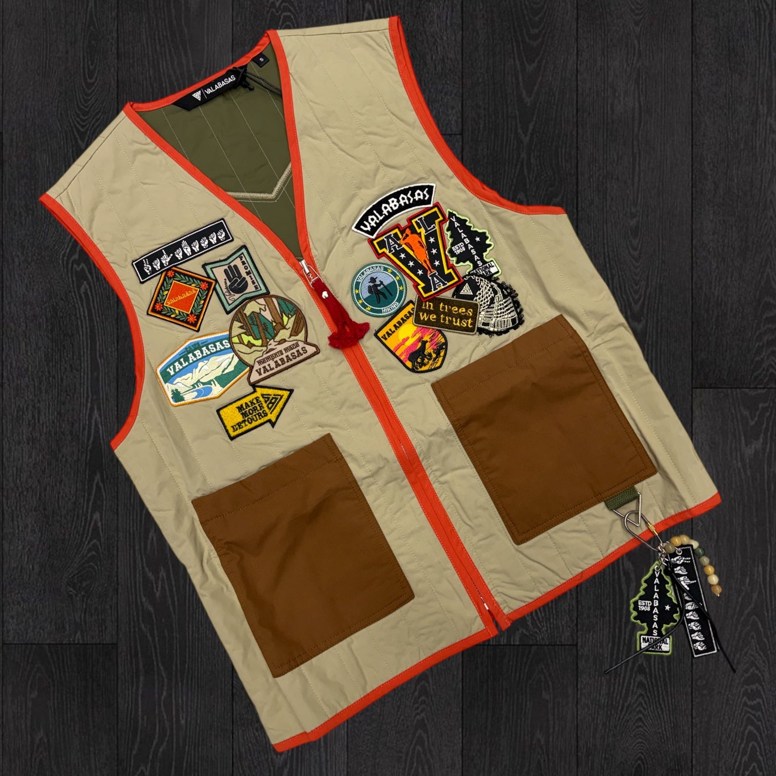 Valabasas - Lantern Patch Vest - Tan - 1003