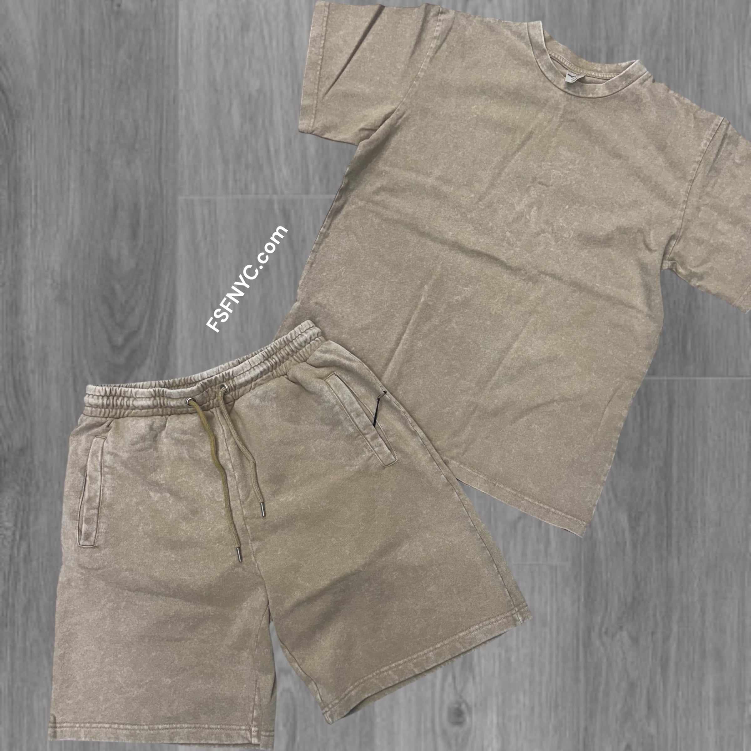 ARM Stone Wash Short Set Hummos 001 M