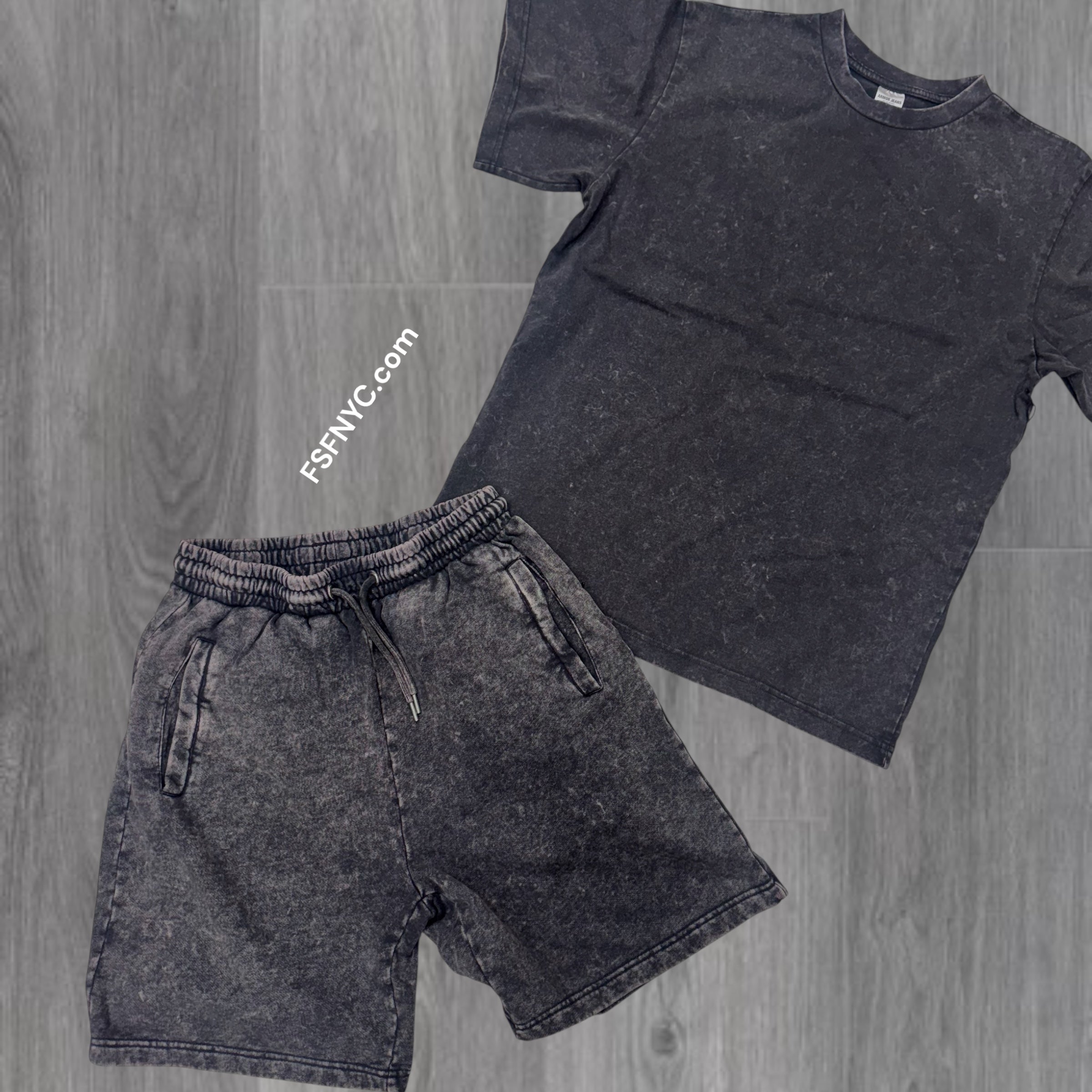 ARM Stone Wash Short Set After Dark 001