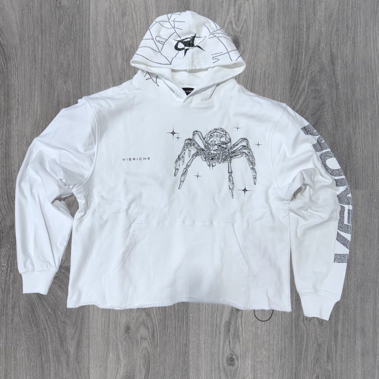 VR - Venom Biker Hoodie - White - VR1052