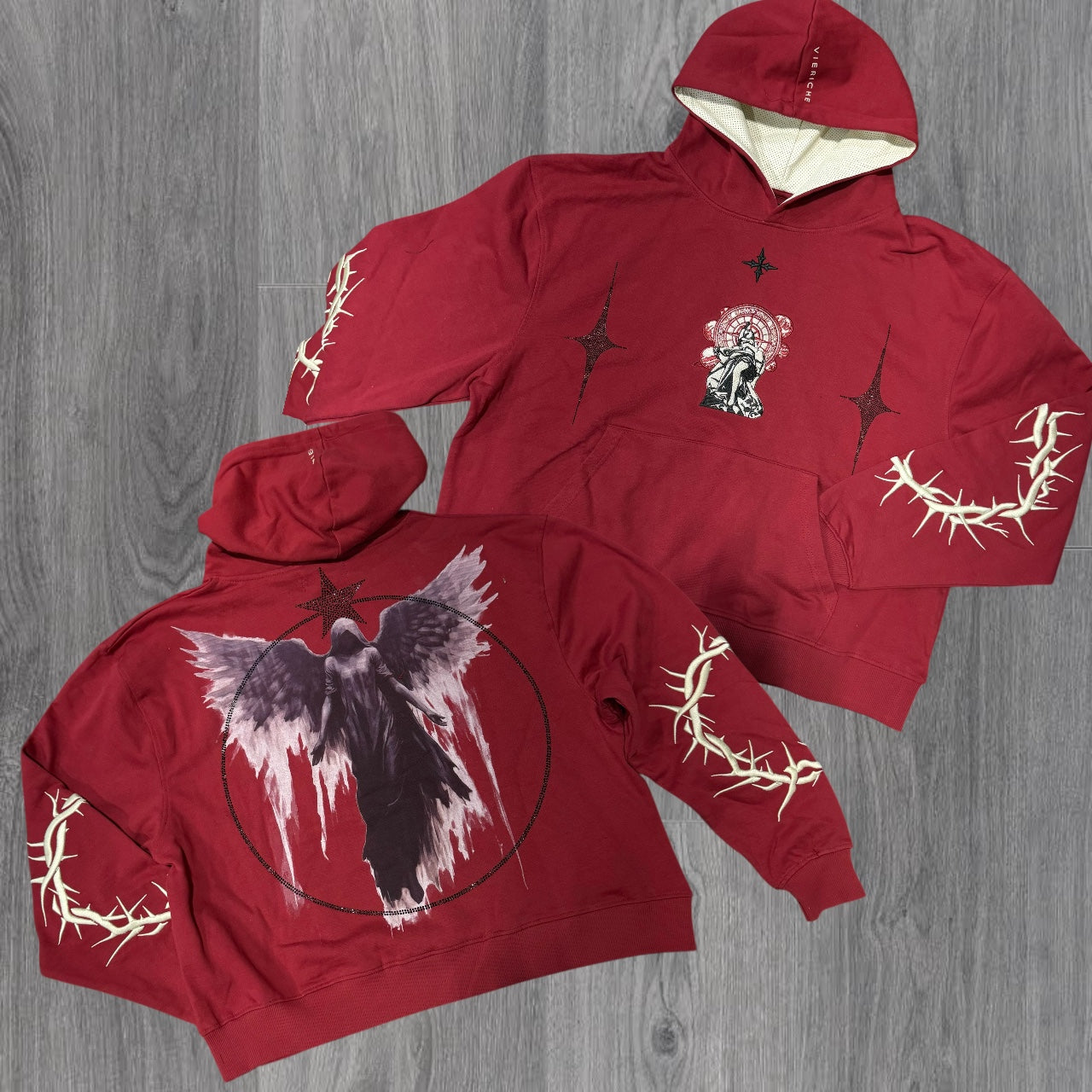 VR - Dark Angel Hoodie - Red - VR1533