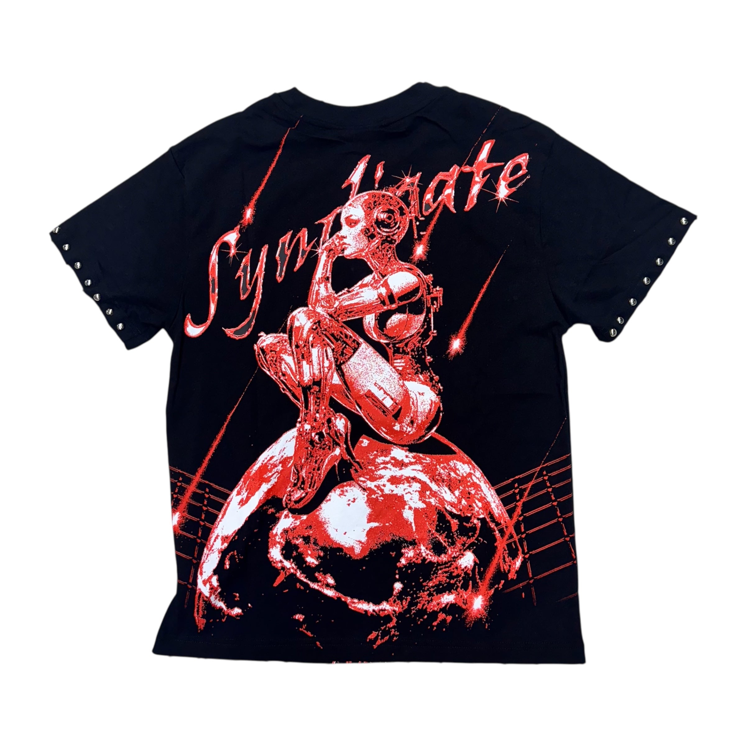SYN Studded Nova T-shirt Black/Red 29 M