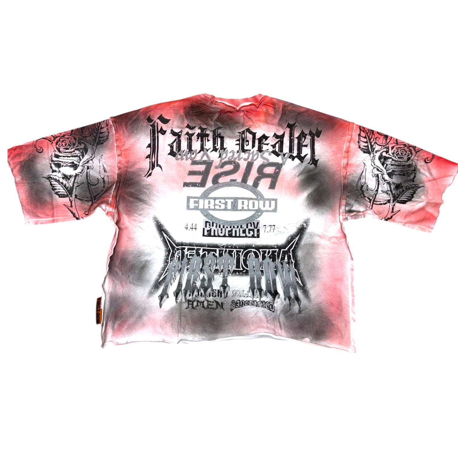 FR - Faith Cut Off T-shirt - Multi Red