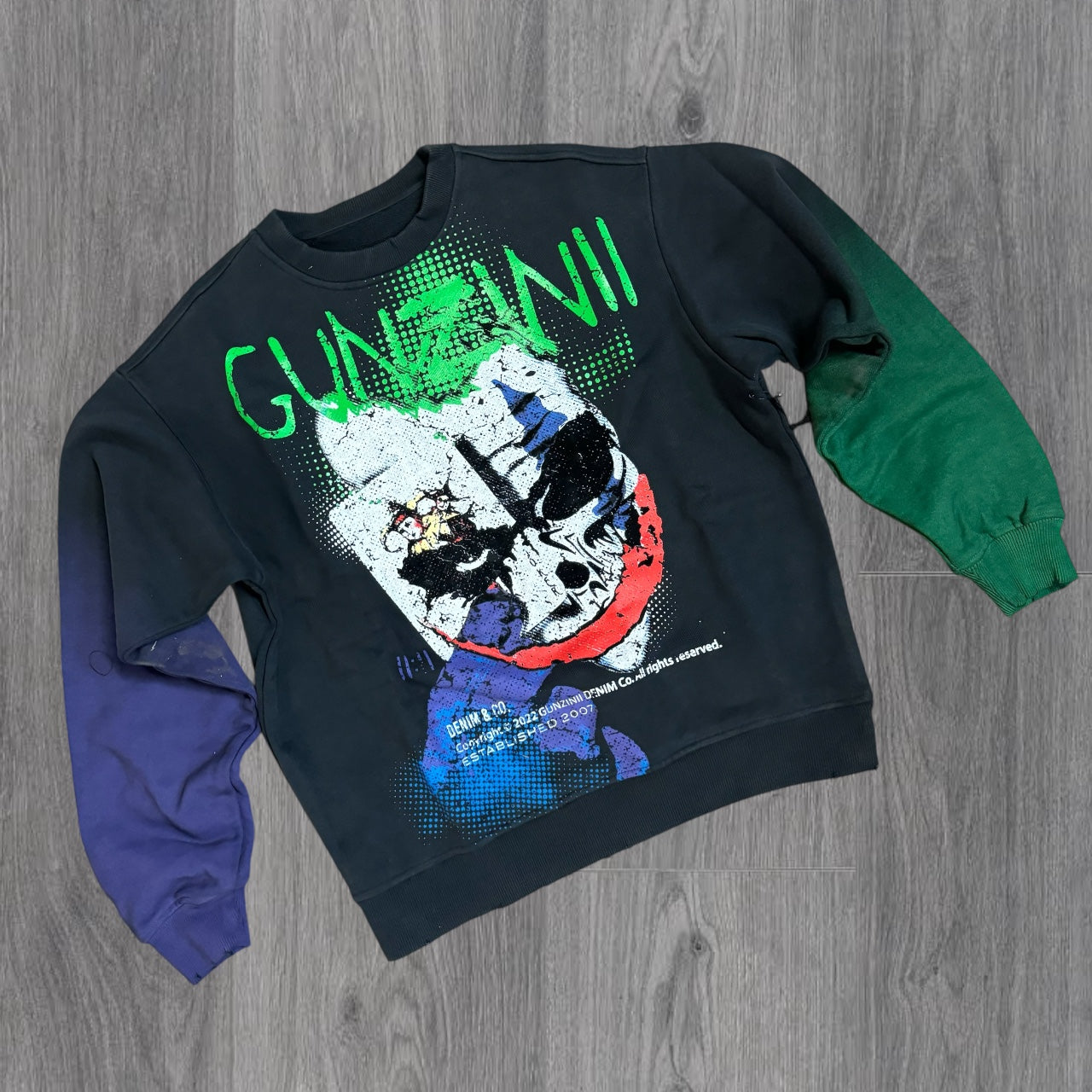 Gunzinii - Graphic Crew sweatshirt - Black - GZ548