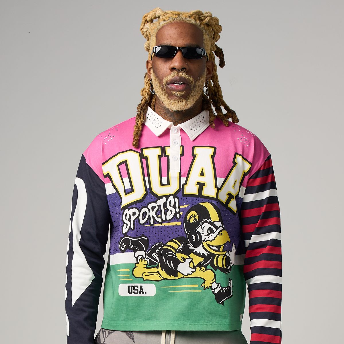 DUAA - Sports Long sleeve Polo Shirt