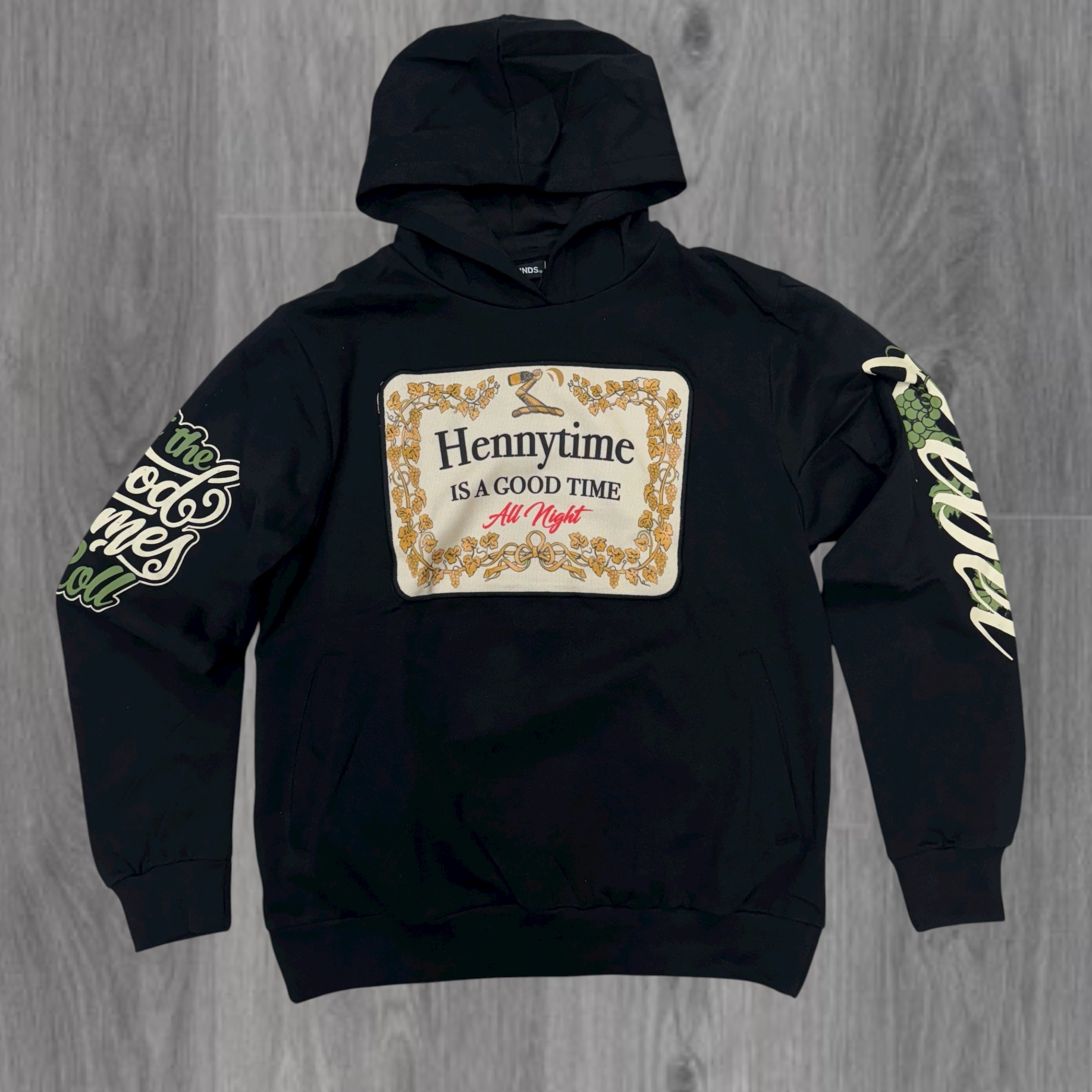 Rebel - HennyTime Hoodie - Black - 332