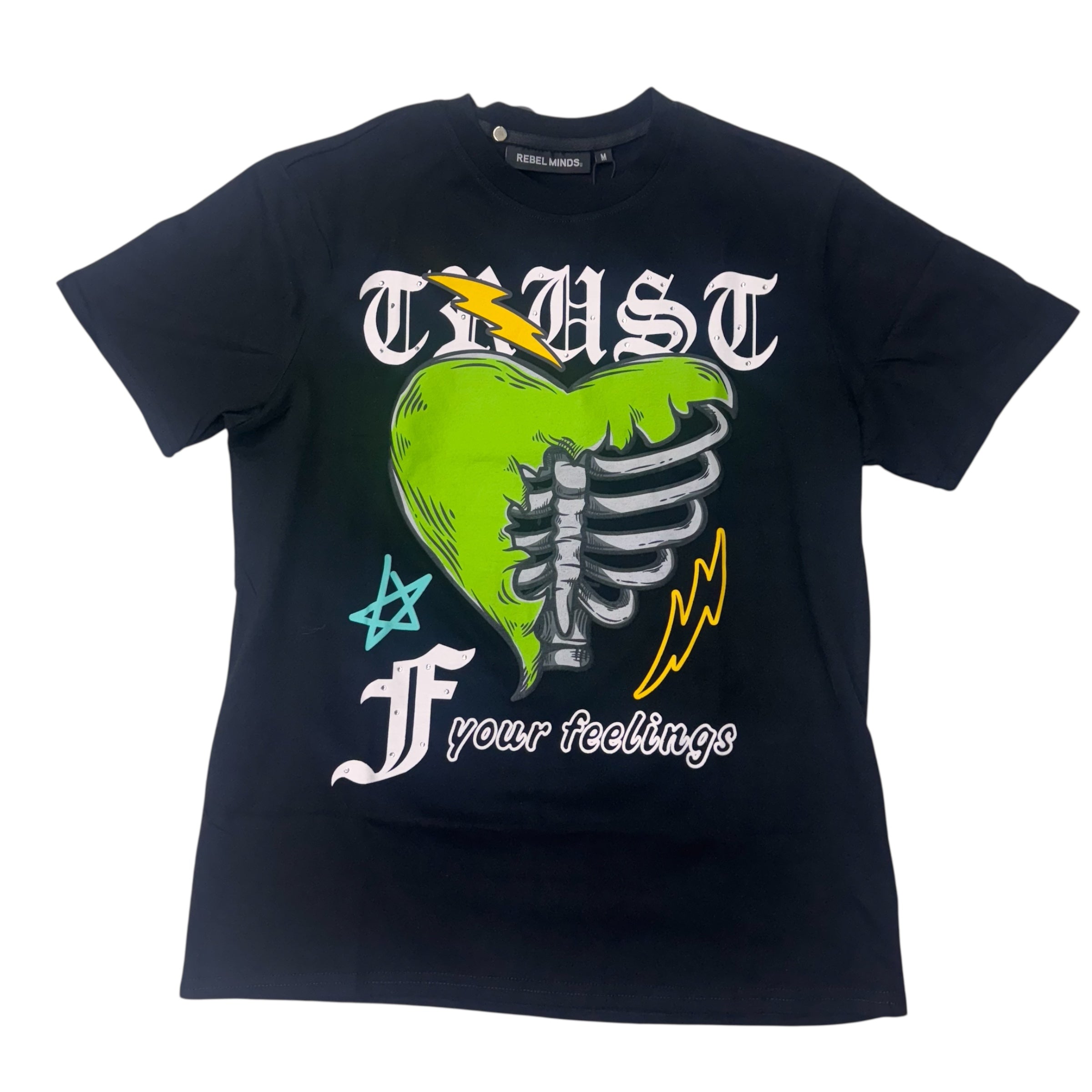 Rebel Cautious T-shirt Black 115