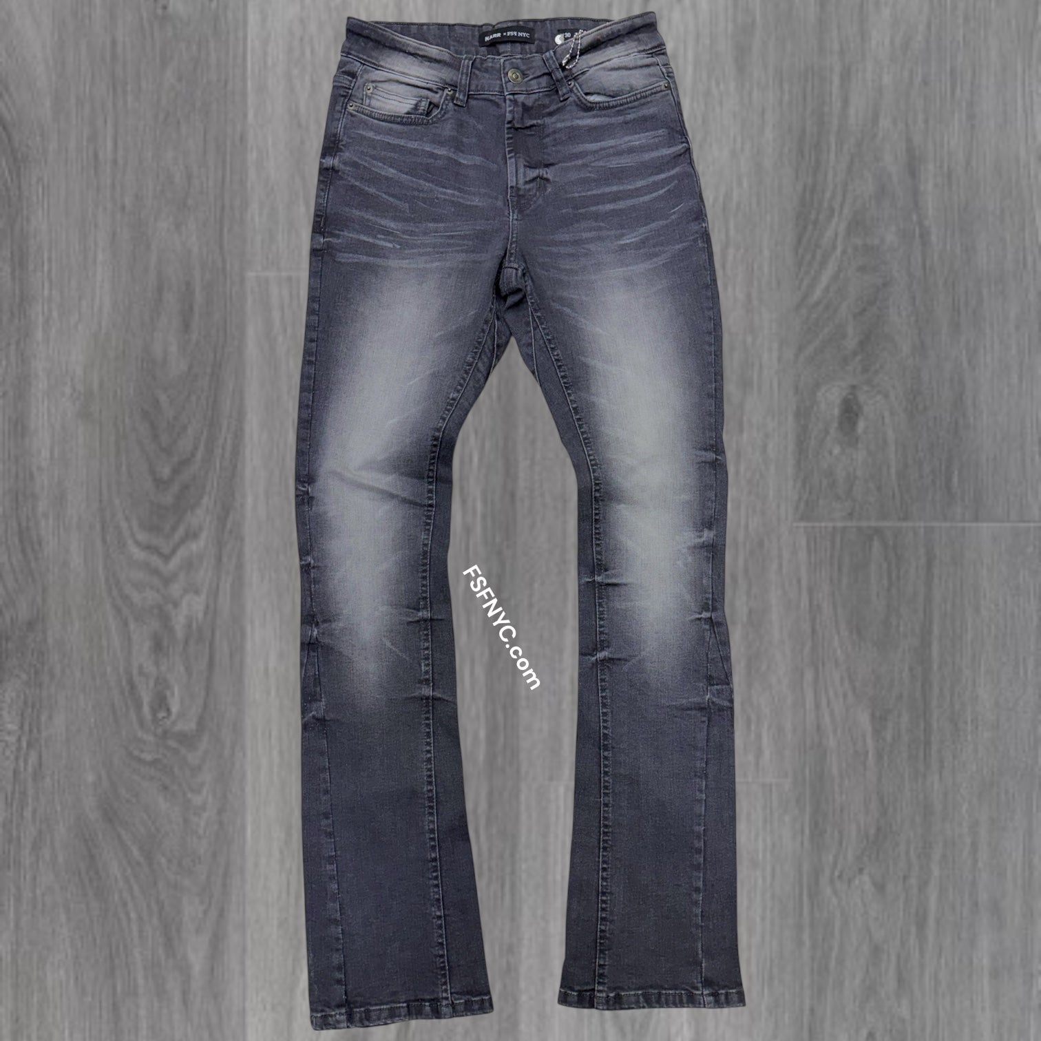 NARR - Stacked Fit Plain Denim - Grey Harry - 80445