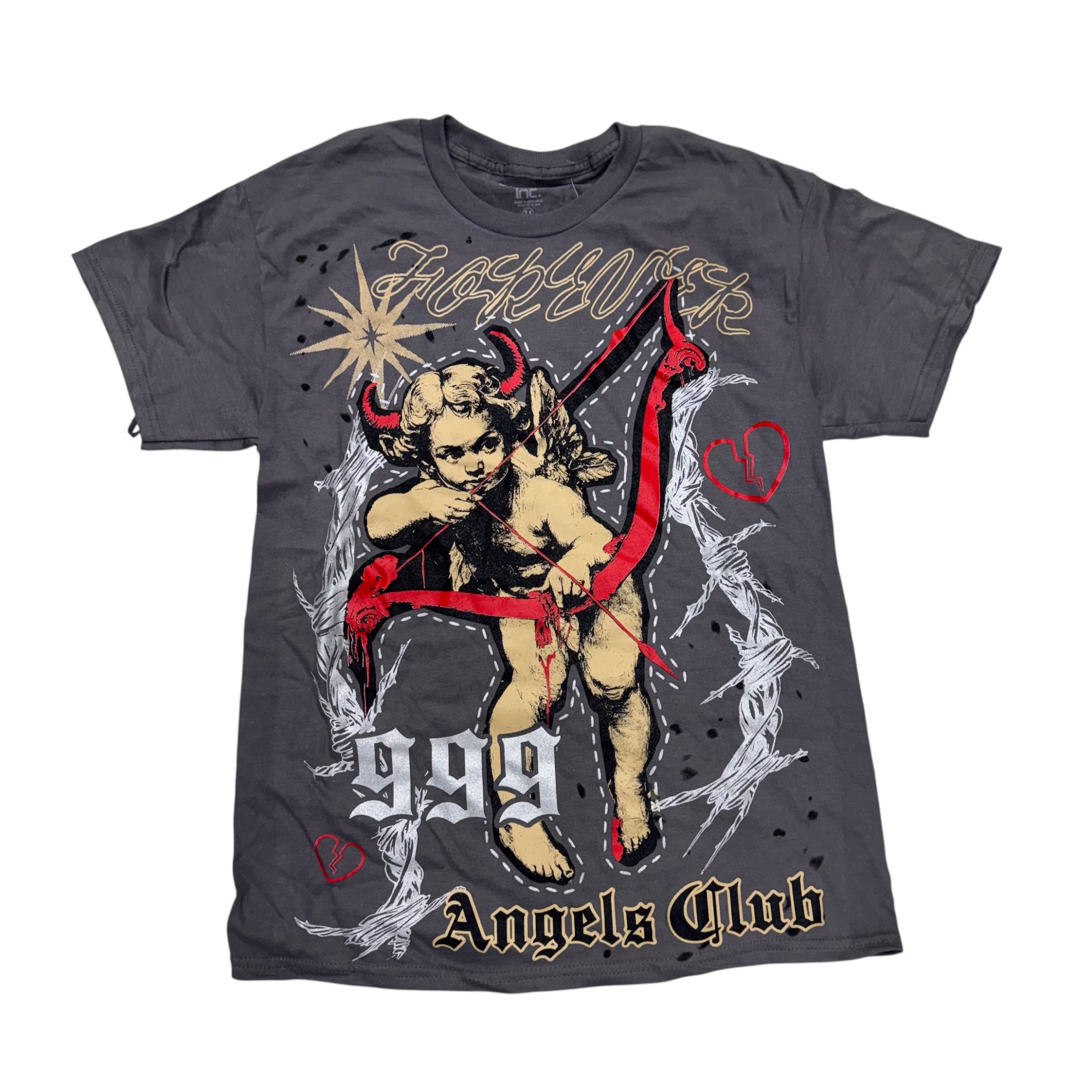 PC Angel Club T-Shirt Charcoal