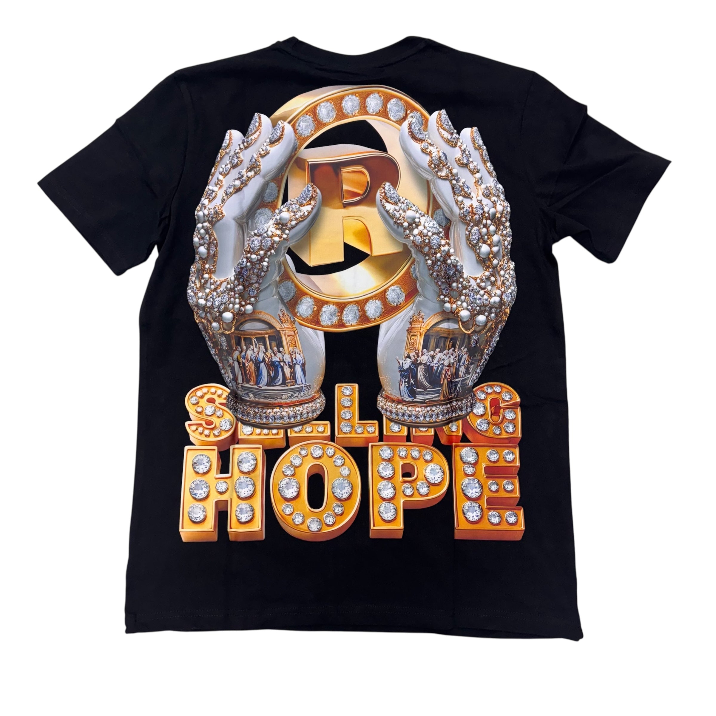 RadBoyz Rhinestone Selling Hope Premium T-Shirt Black 103