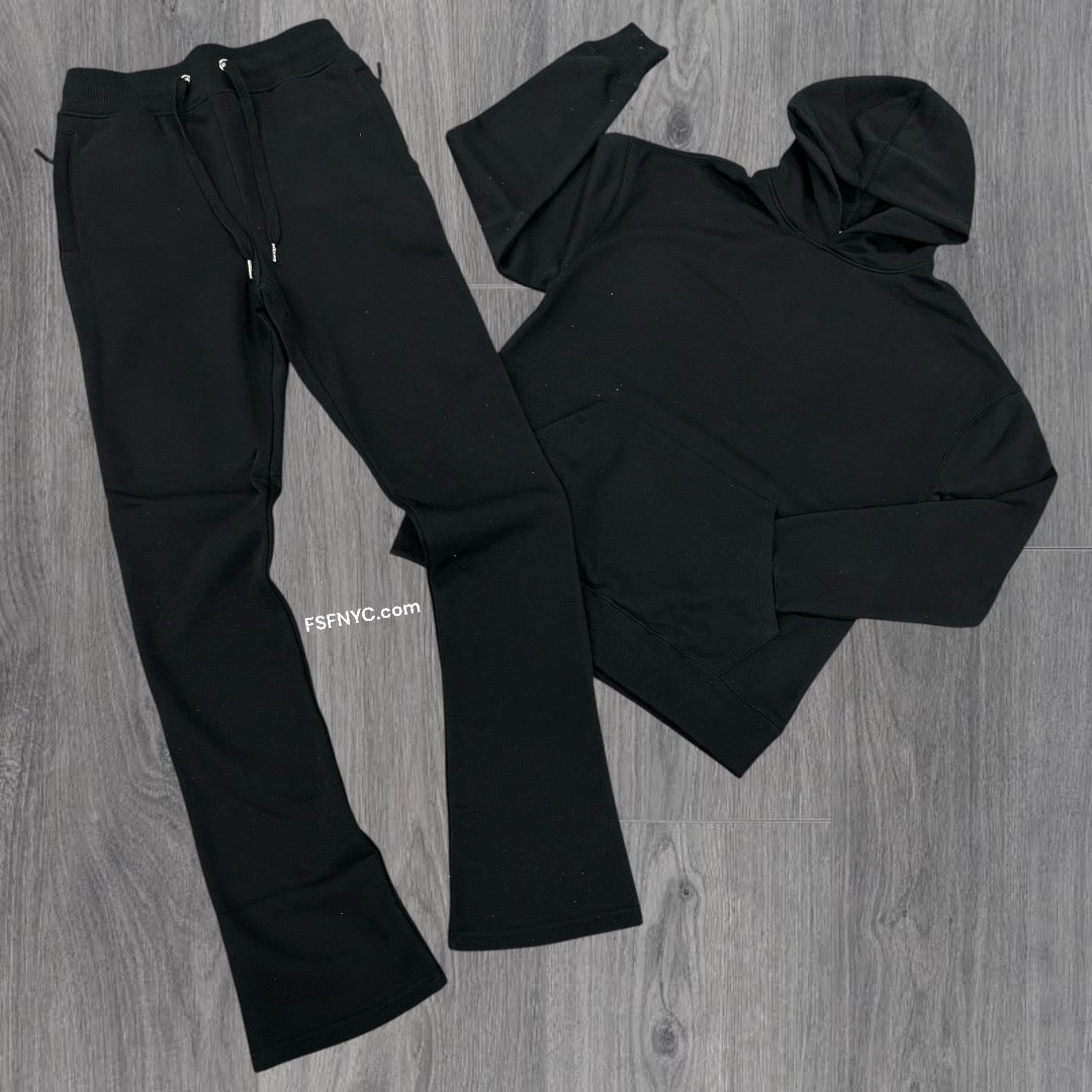 Narr - STACKED UpTown Sweat Suit - Black - 1081