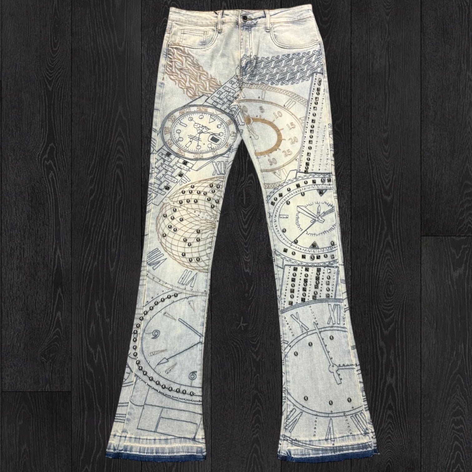 W - The Time Piece Stacked Denim - Ant.Blue - M8504D