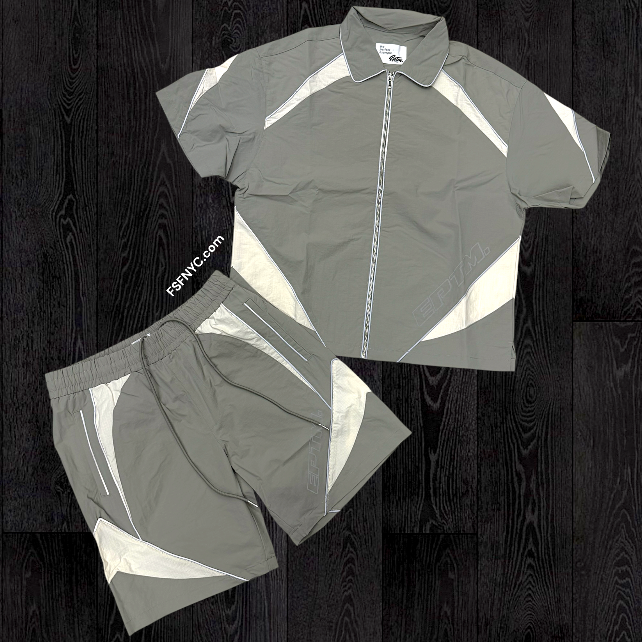 EPTM - Windbreaker Short Set - Grey -713