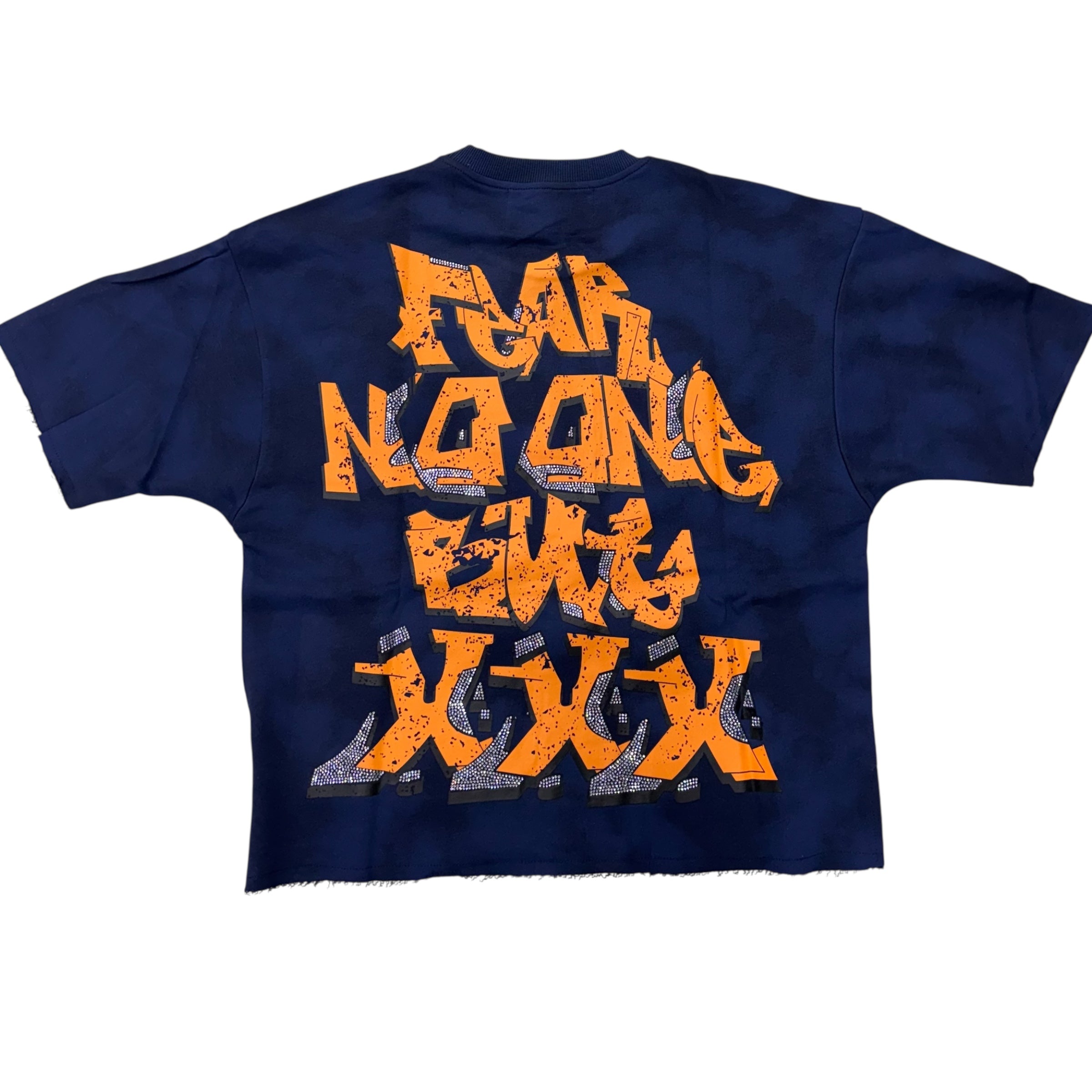 BKYS Rhinestone Disaster Navy T-Shirt 1325