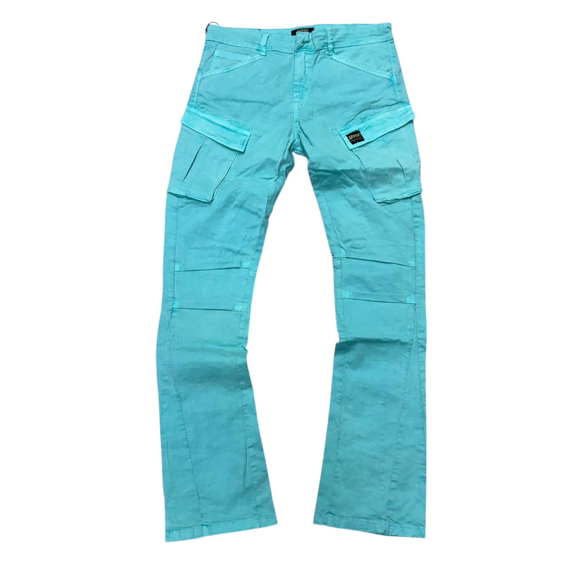 APPRV - Flare Cargo Pants - Turq