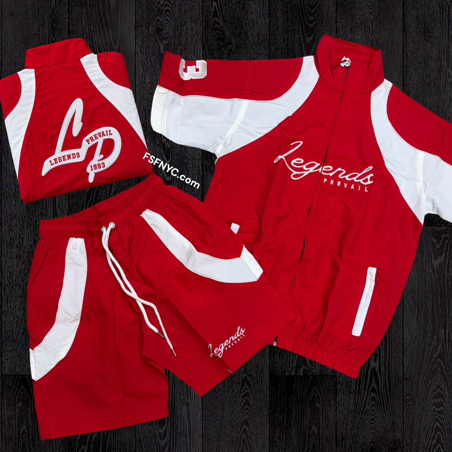 Prevail - LP Windbreaker Set - Red/White