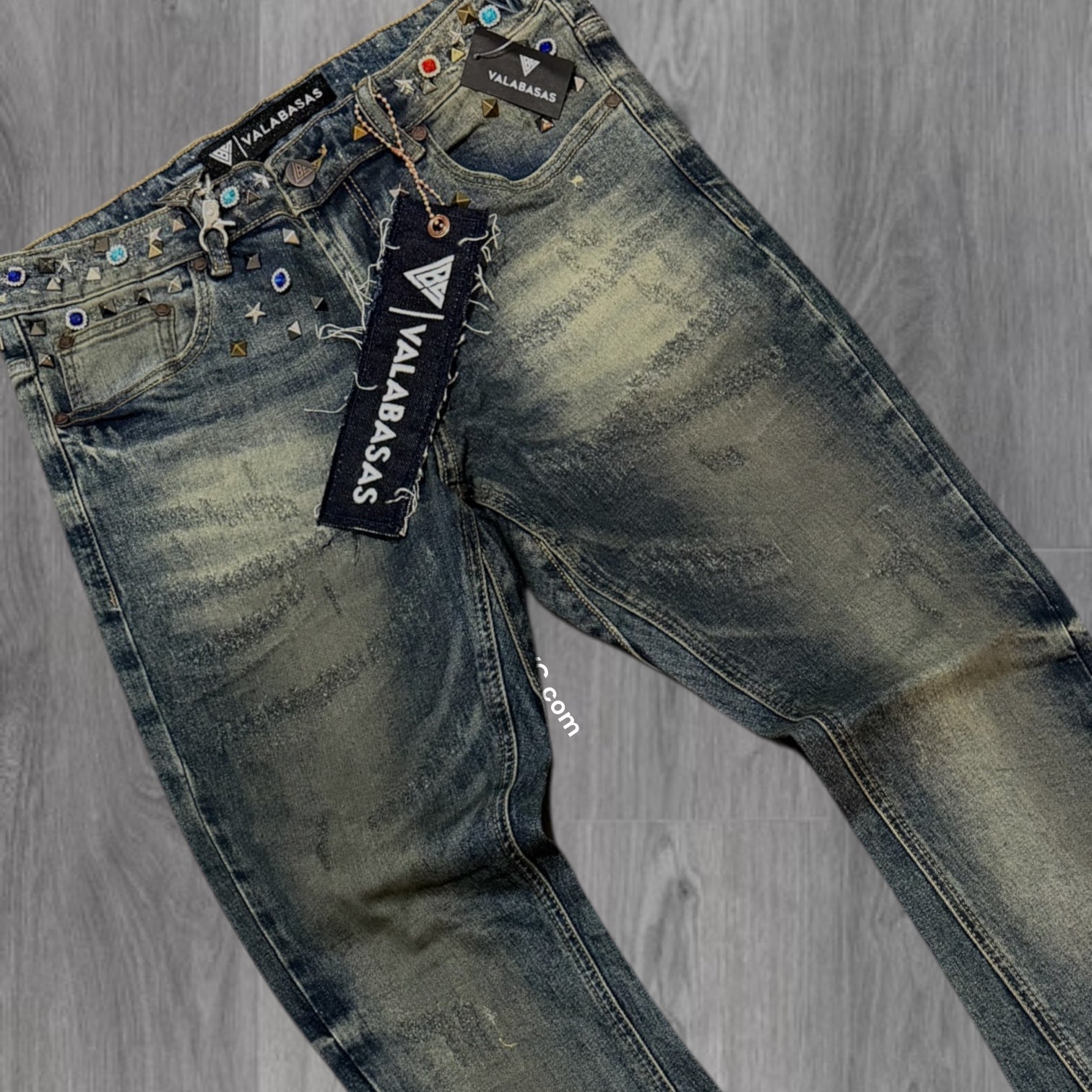 Valabasas - ION Dirty Blue Wash Wax Stacked Jean - 1058